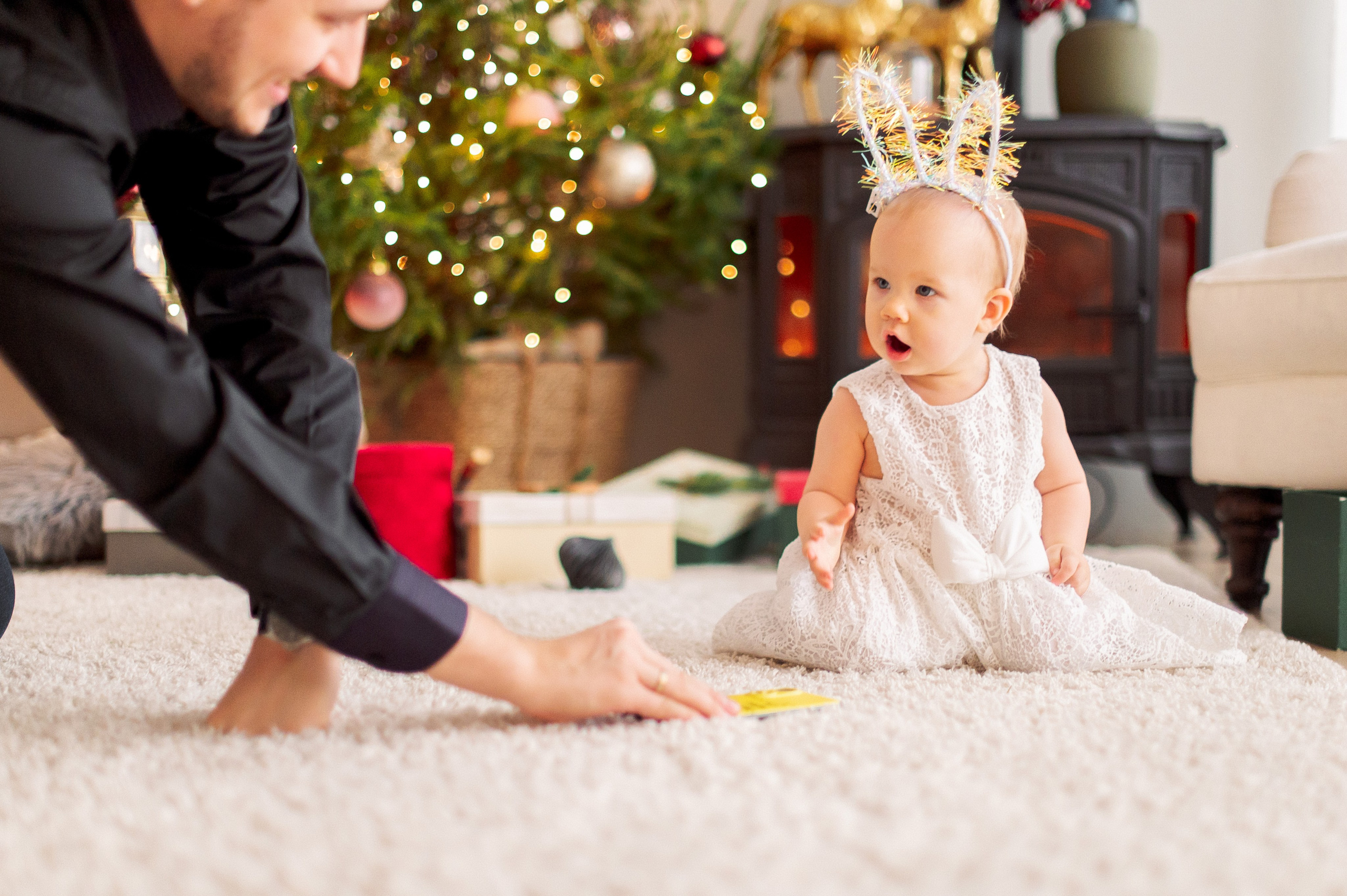 Семейная новогодняя фотосессия в студии. Семейный и свадебный фотограф в Санкт-Петербурге Гришин Юрий