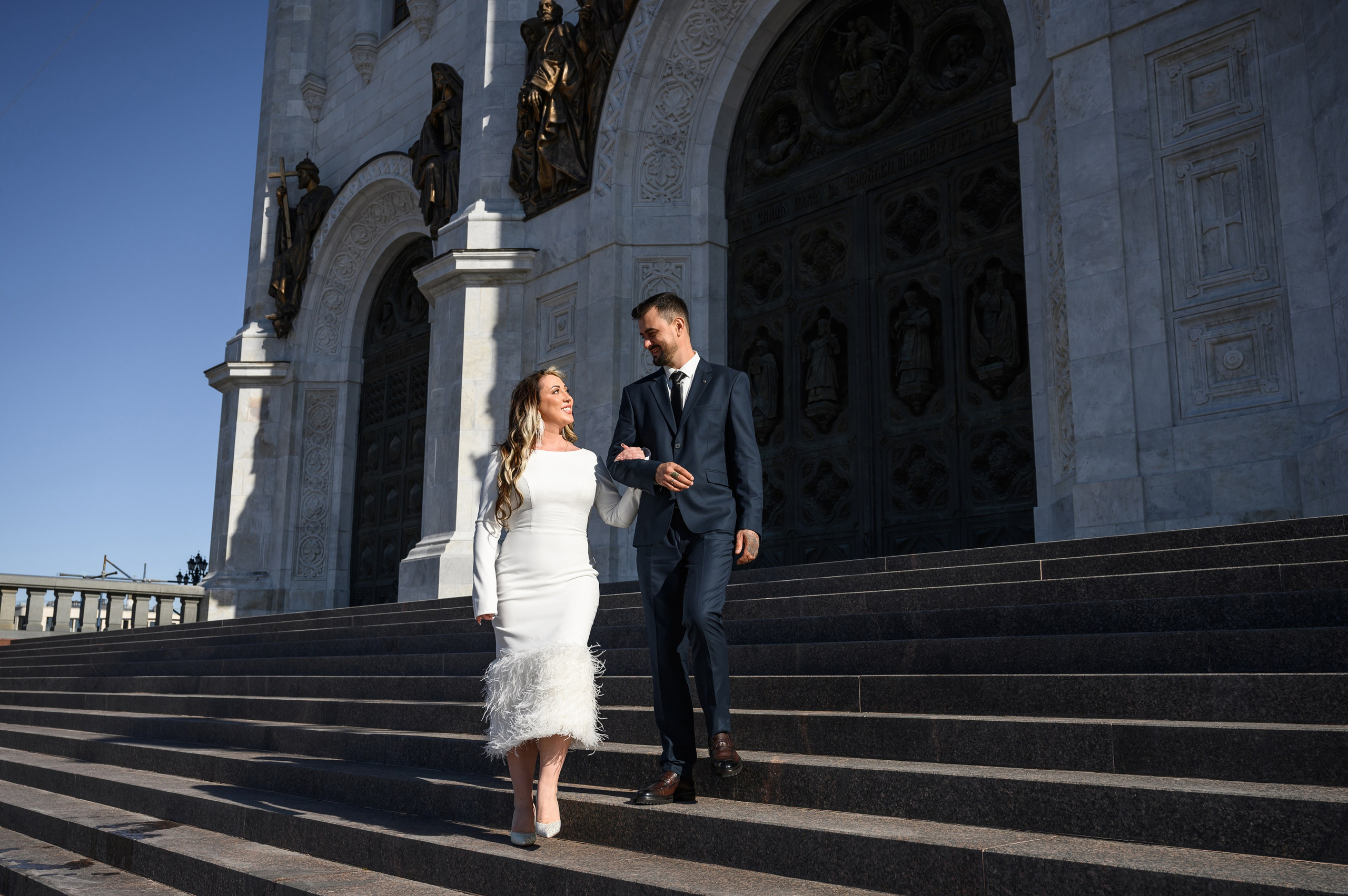 Свадьба Венчание Храм Христа Спасителя. Свадебный фотограф Москва Юрий Кульман