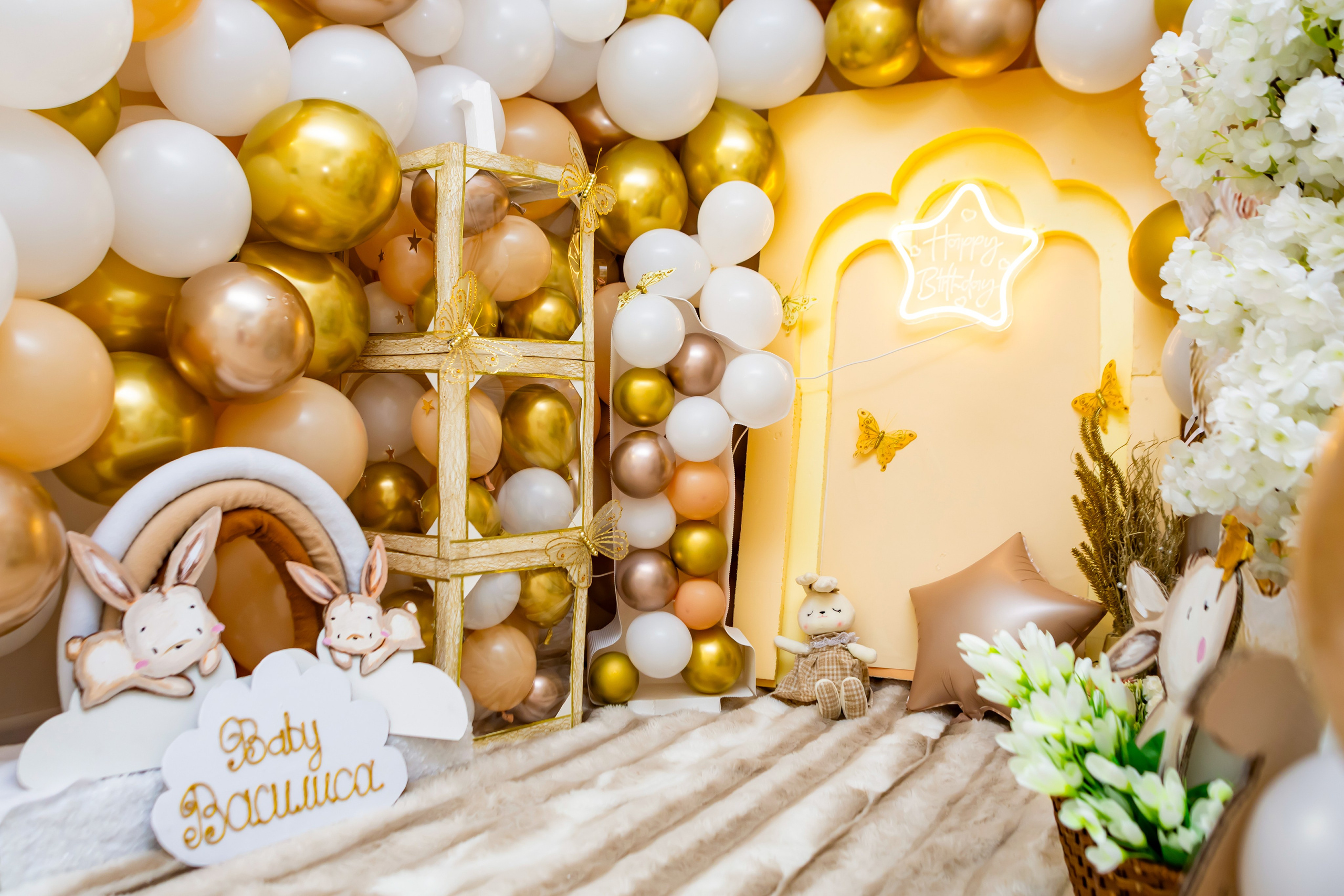 Фотозона Зайчик. Детская фотостудия «Чудо малыш»