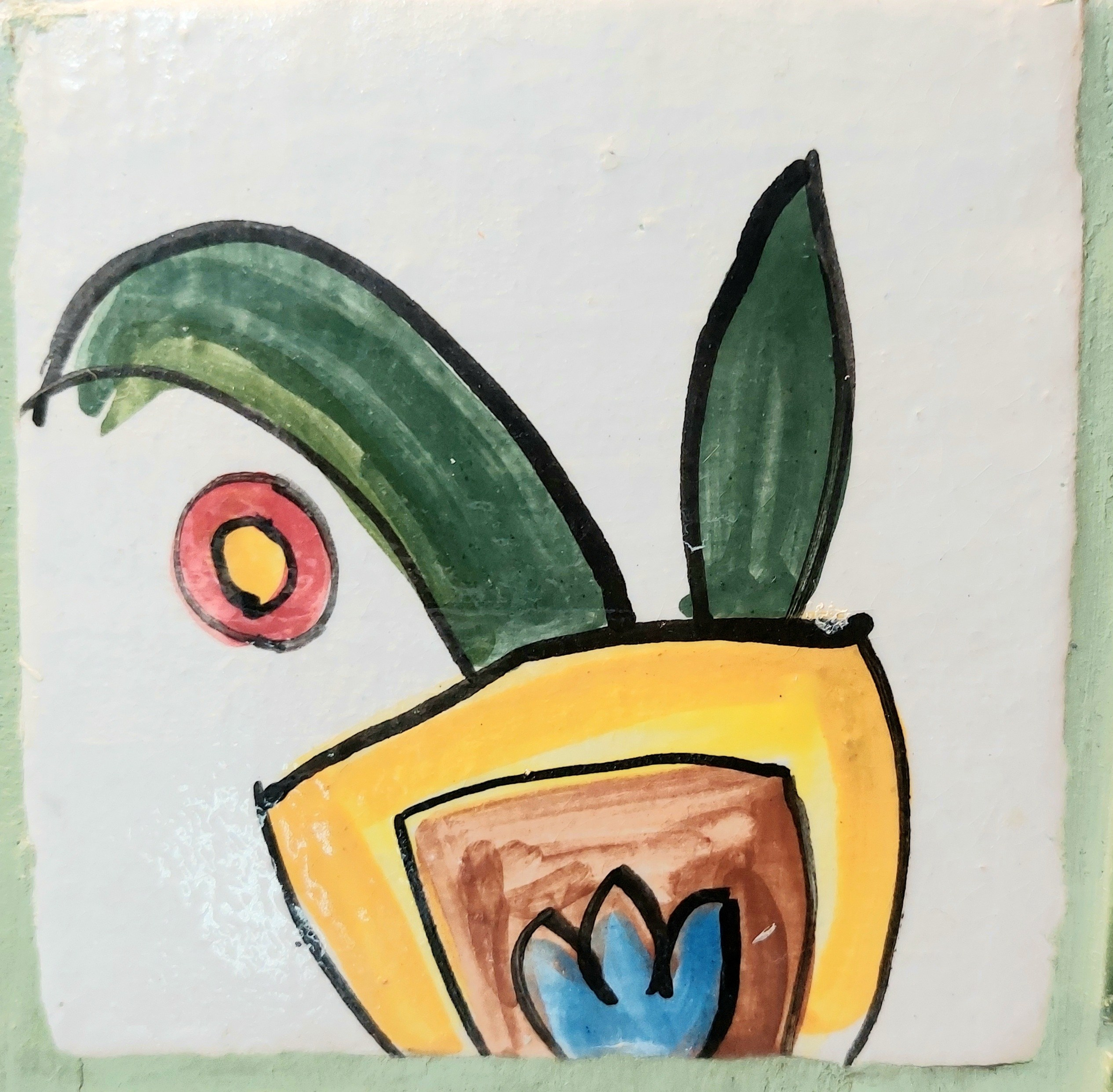 Много плиток-цветочков. Керамика с историей. Елена Рогалёва