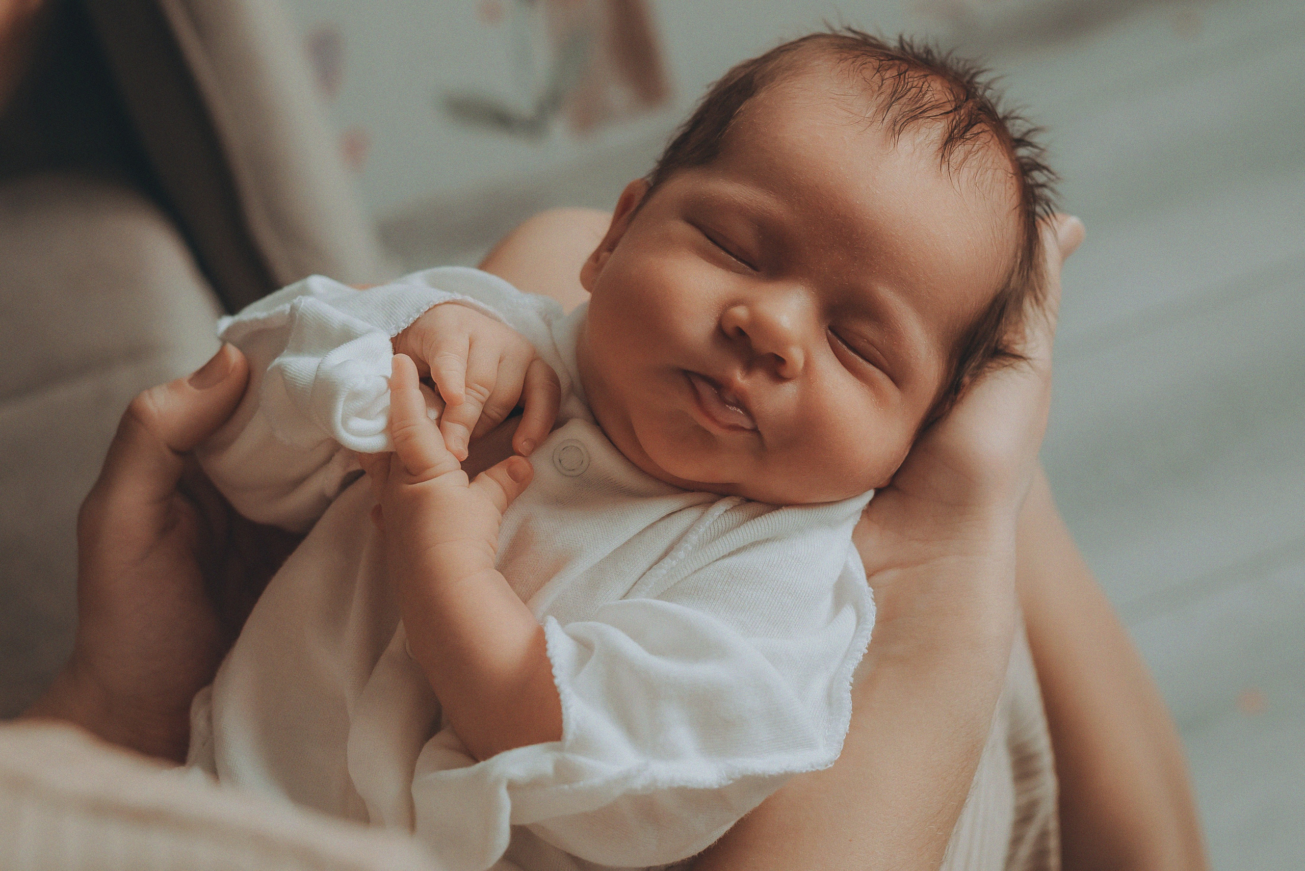 Домашняя фотосессия новорожденной Кати. Семейный и детский фотограф Кущ Наташа