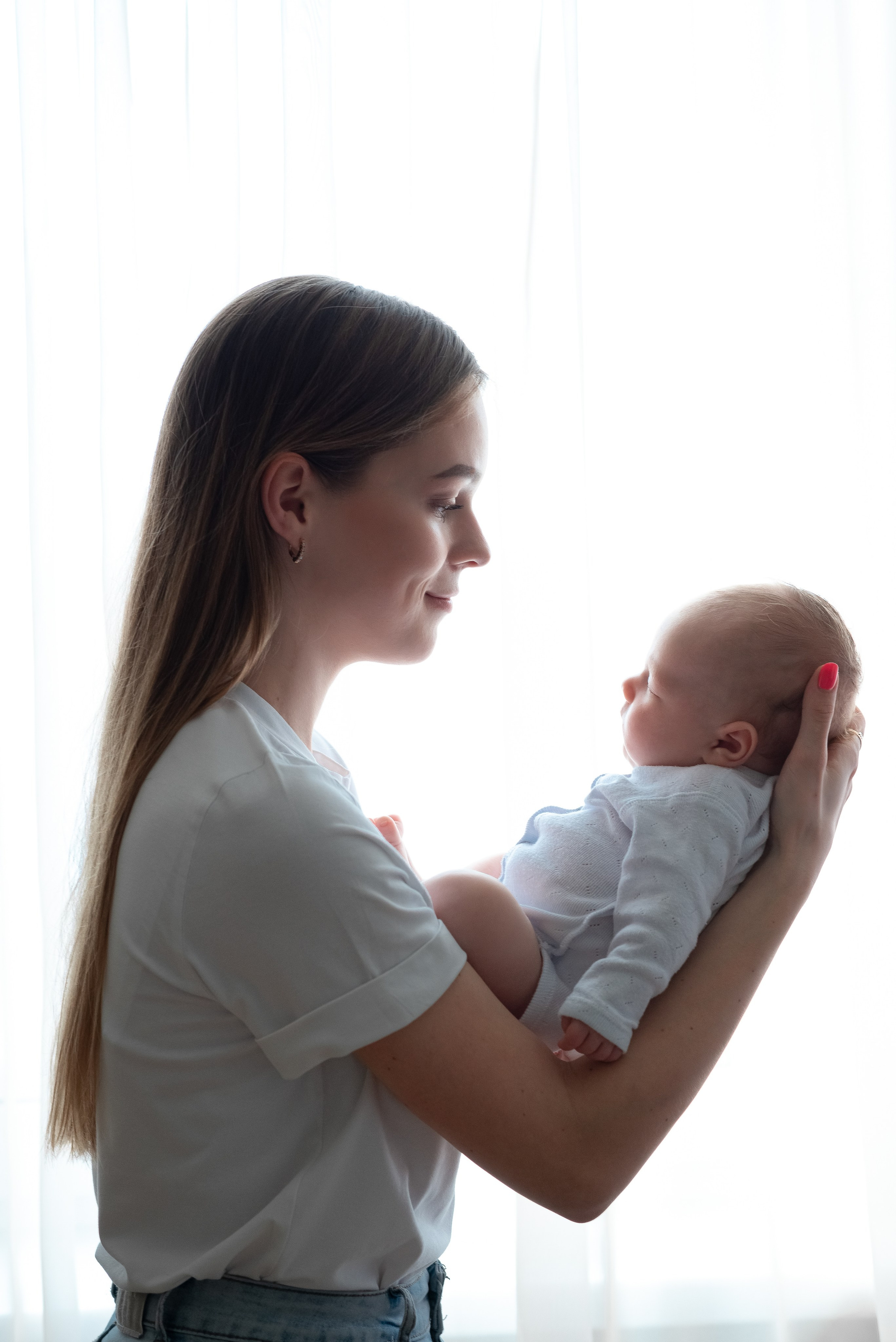 Маленькая Машенька. Семейный фотограф на выписку из роддома и крещение Минск Настя Гришук