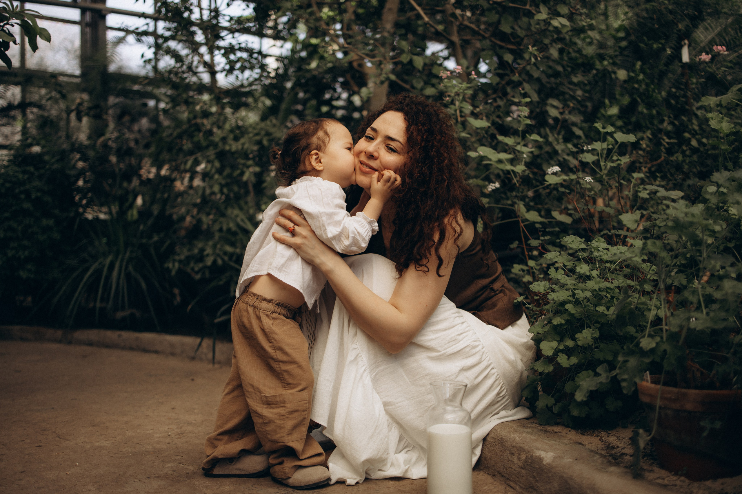Прогулка по оранжерее. Семейный фотограф в Москве Ксения Аганина