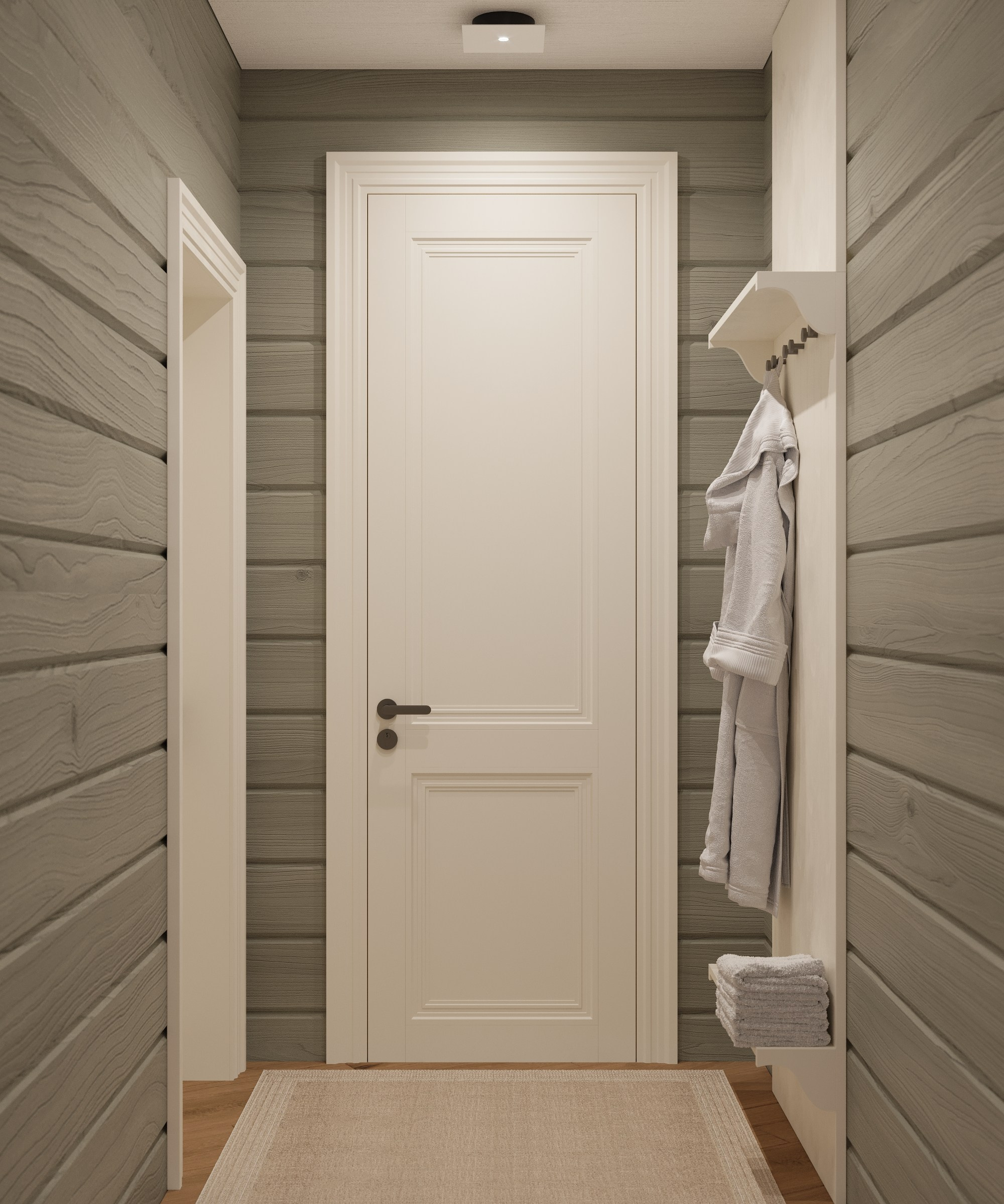 Предбанник и душевая. 3D-дизайнер Кристина Пуляевская