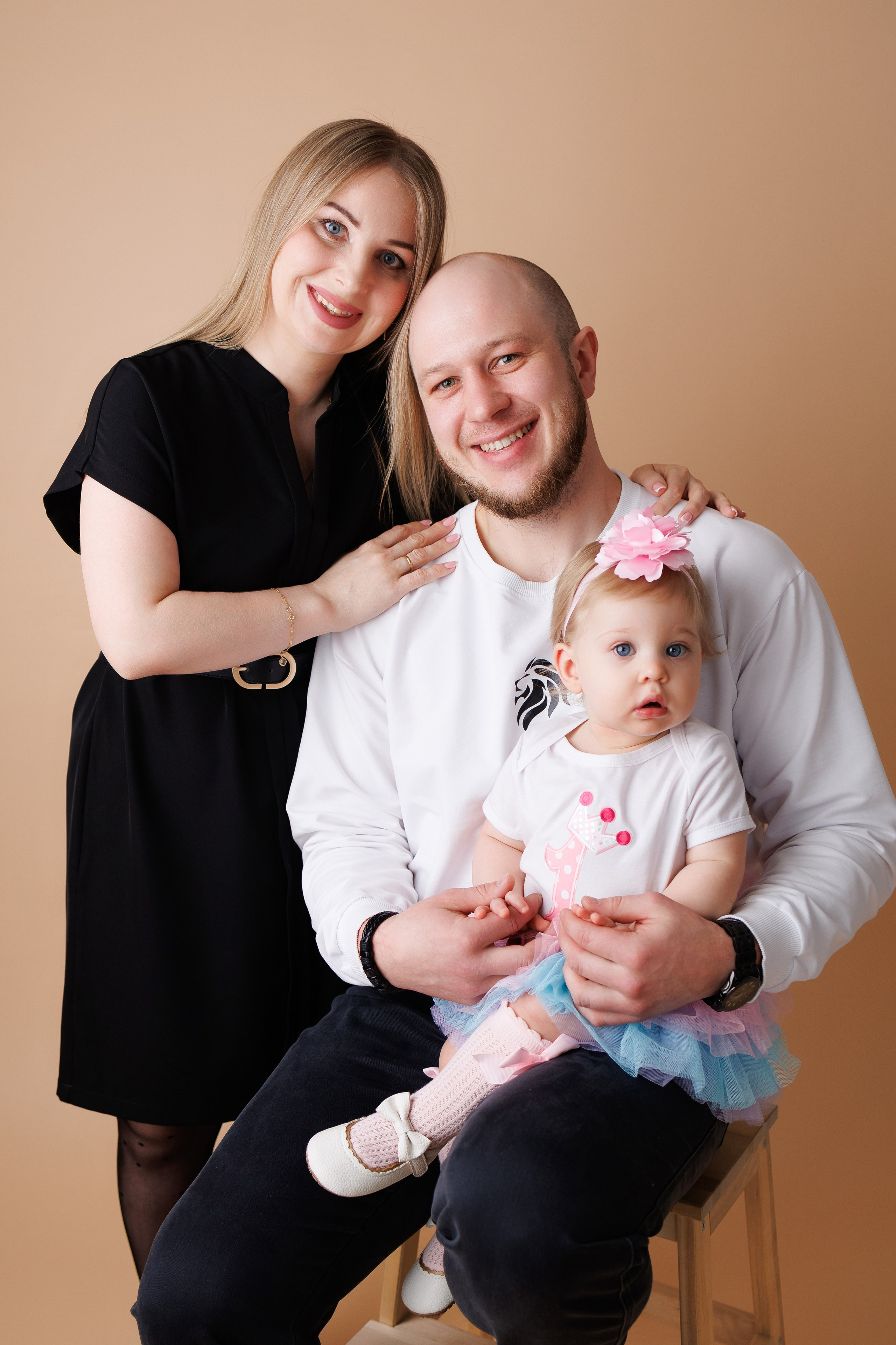 Юлечке 1 годик. Фотограф новорожденный малышей Новосибирск
