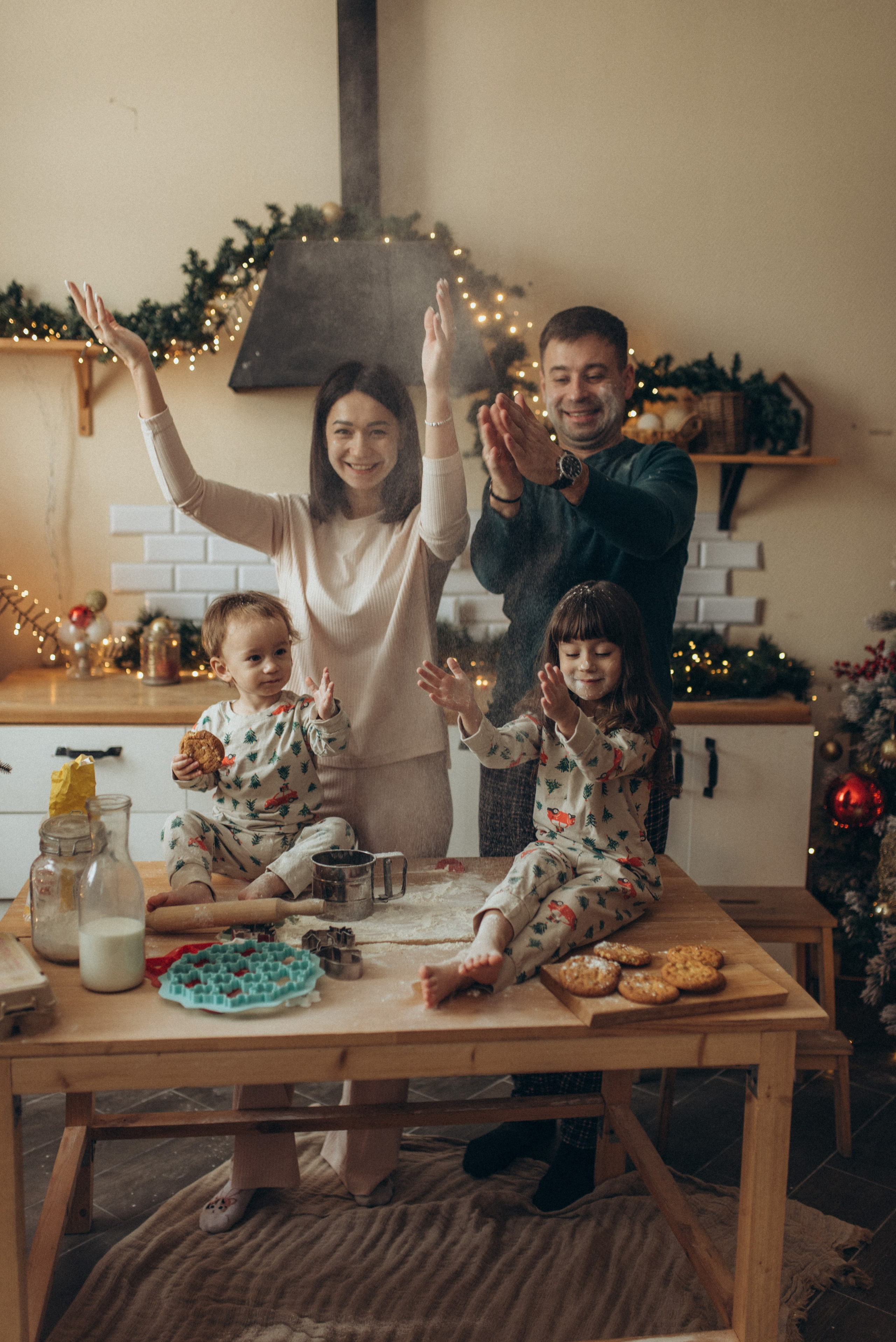 Мария, Жени и детишки. Веселый новый год. Семейный фотограф в Москве Екатерина Север