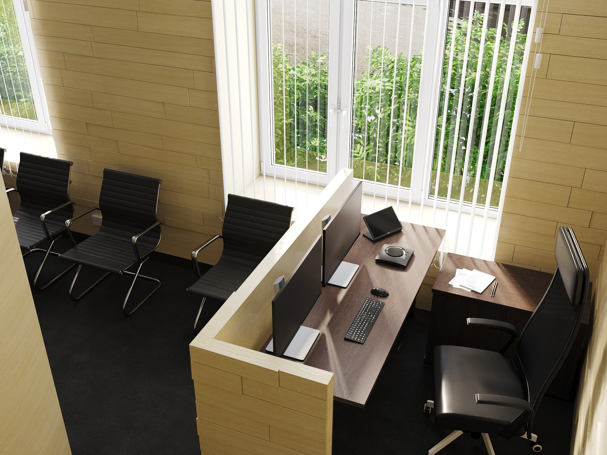 Офисное помещение в министерстве транспорта. Клиент UpInteriors. Евгений Пырков — 3d визуализатор интерьеров и экстерьеров России