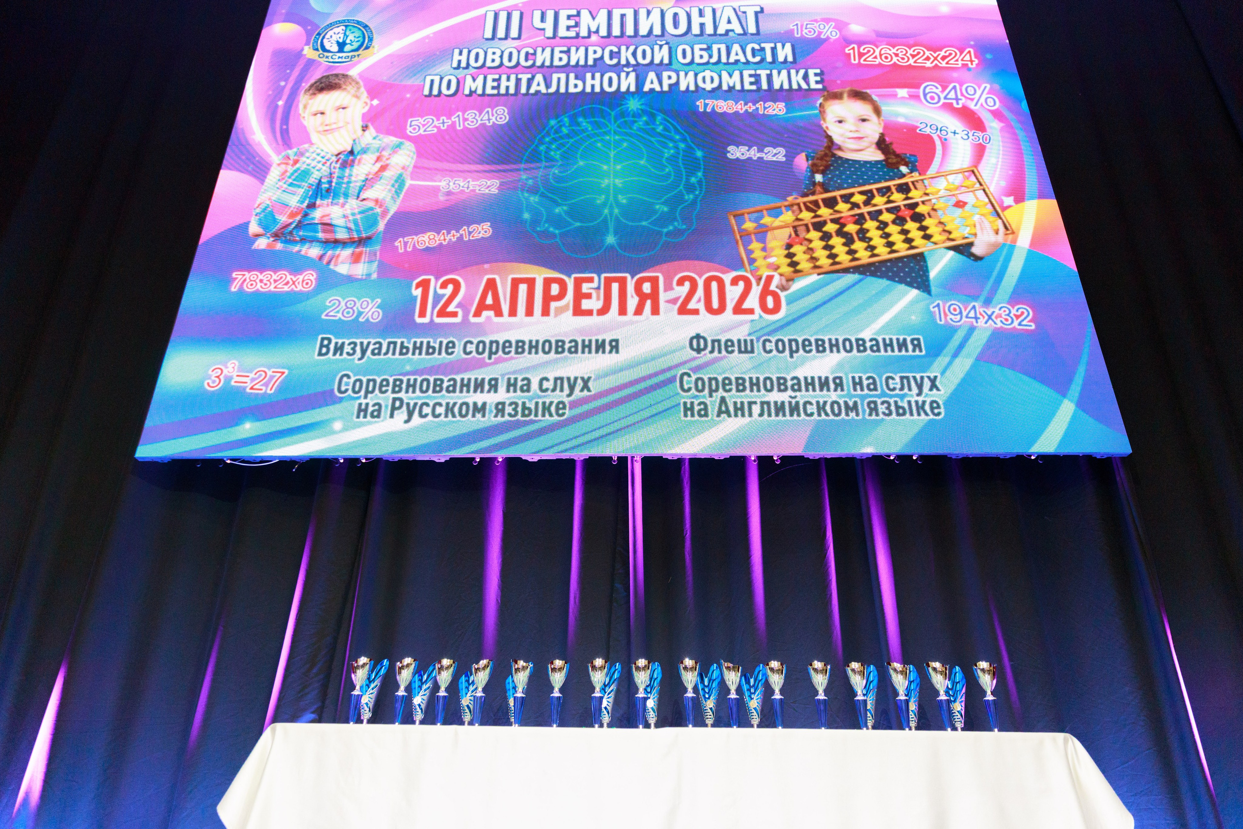 Чемпионат по ментальной арифметике 2026 г. Репортажный фотограф в Новосибирске Алена Помазунова