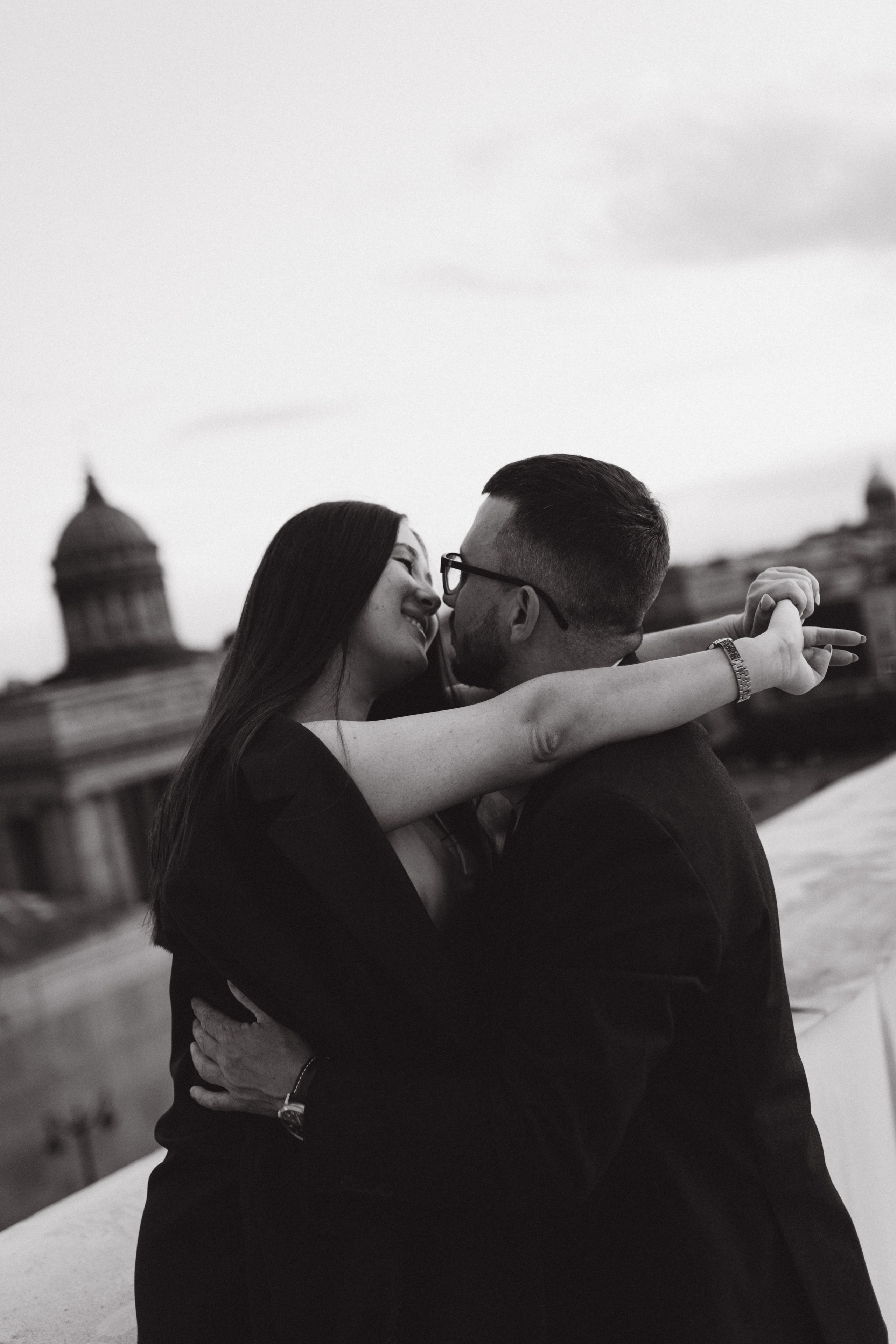 LoveStory на крышах Питера. Фотограф Санкт-Петербург Князева Елизавета