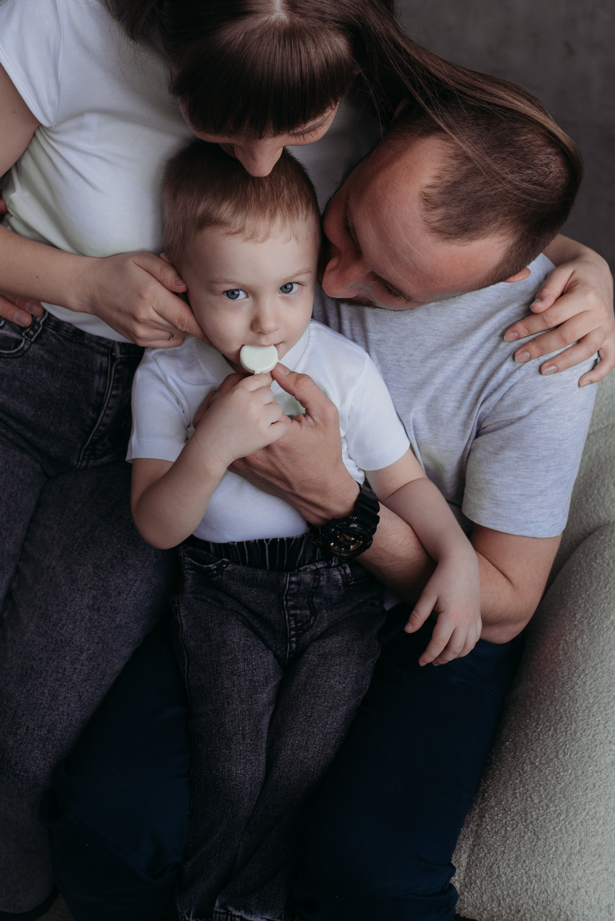 Вика, Леша и Саша. Семейный и детский фотограф в Новосибирске и Краснообске — Анна Ким