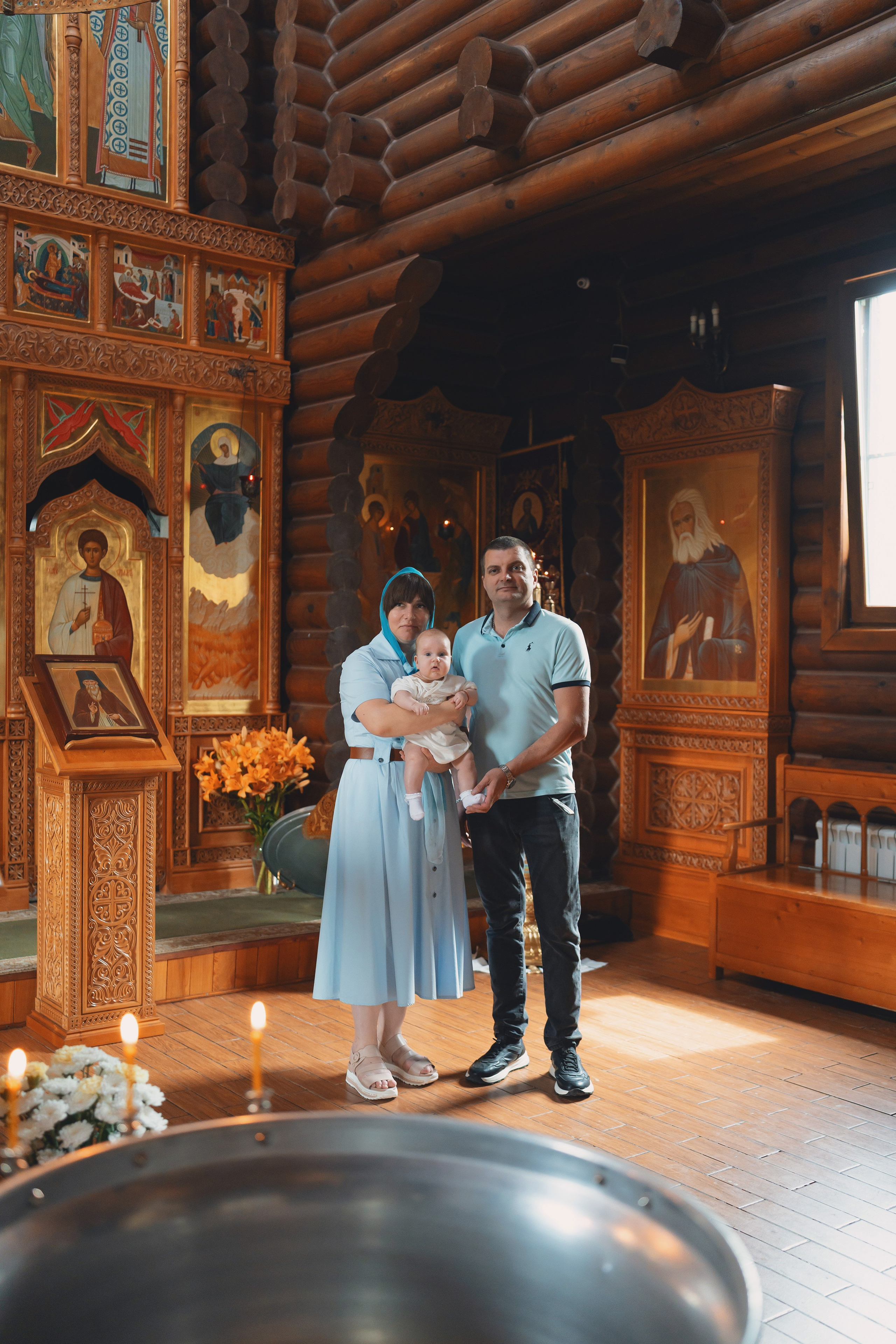 Крещение в Храме иконы Божией Матери Спорительница хлебов в Лобне. Семейный фотограф в Москве 📸