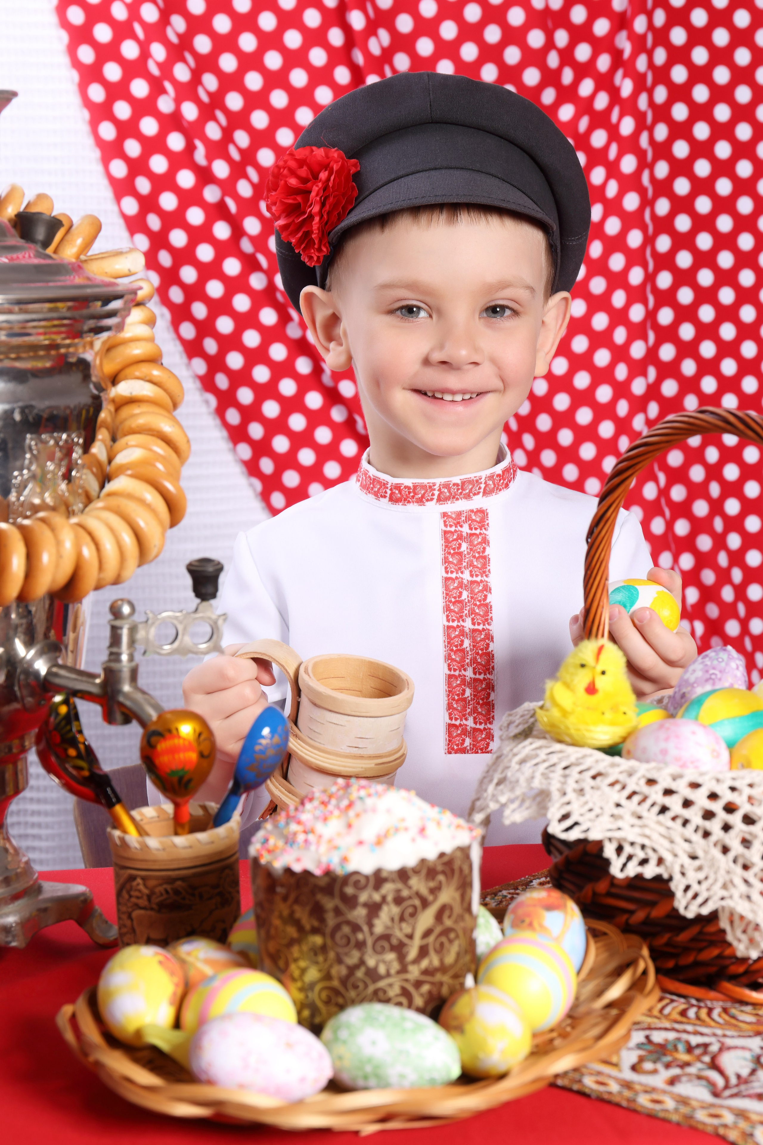 Пасхальный стол. Детская выездная фотостудия