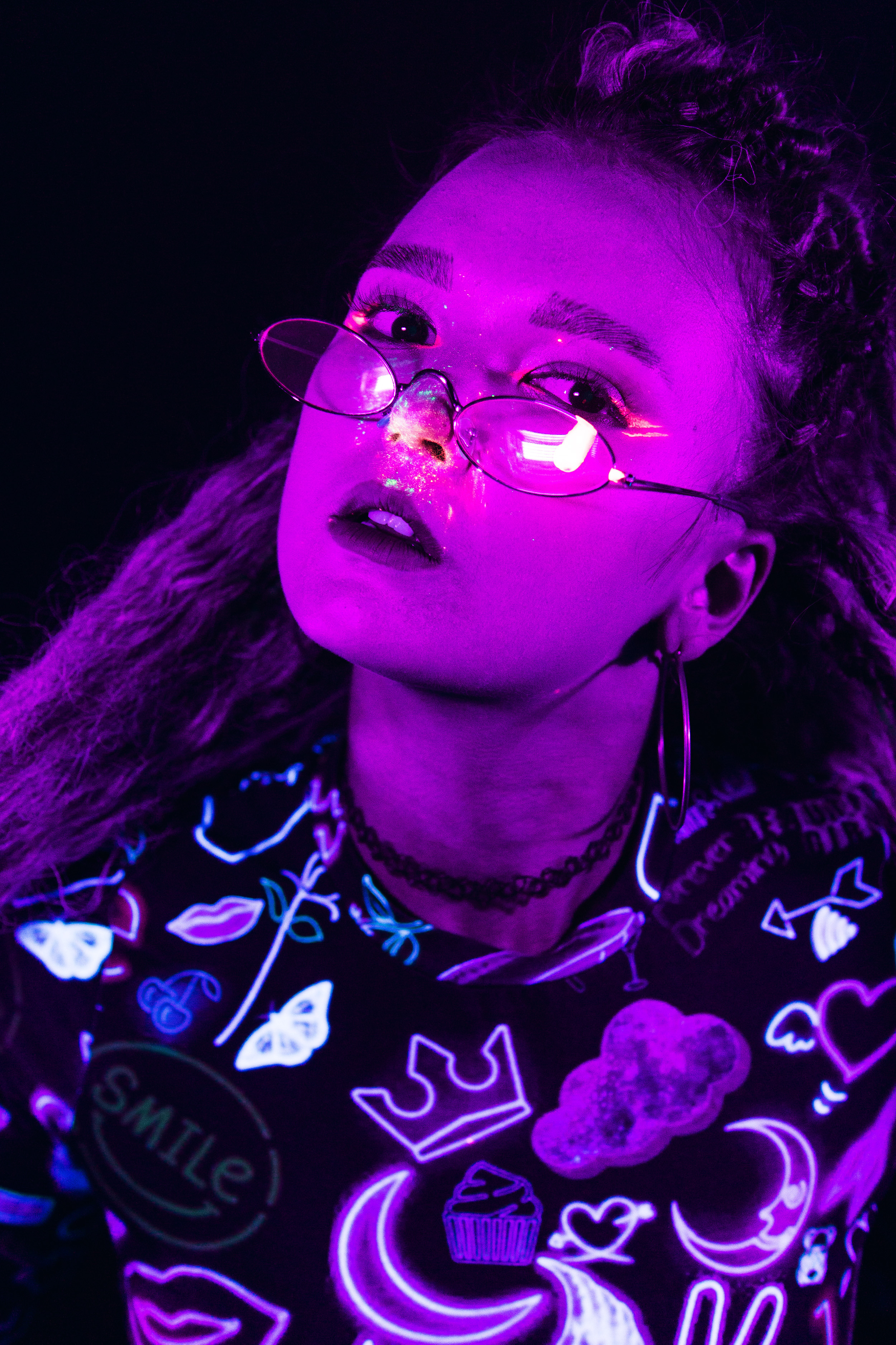 Арт-фотосессия с неоном в студии. Фотограф Зиновьев Илья, Москва