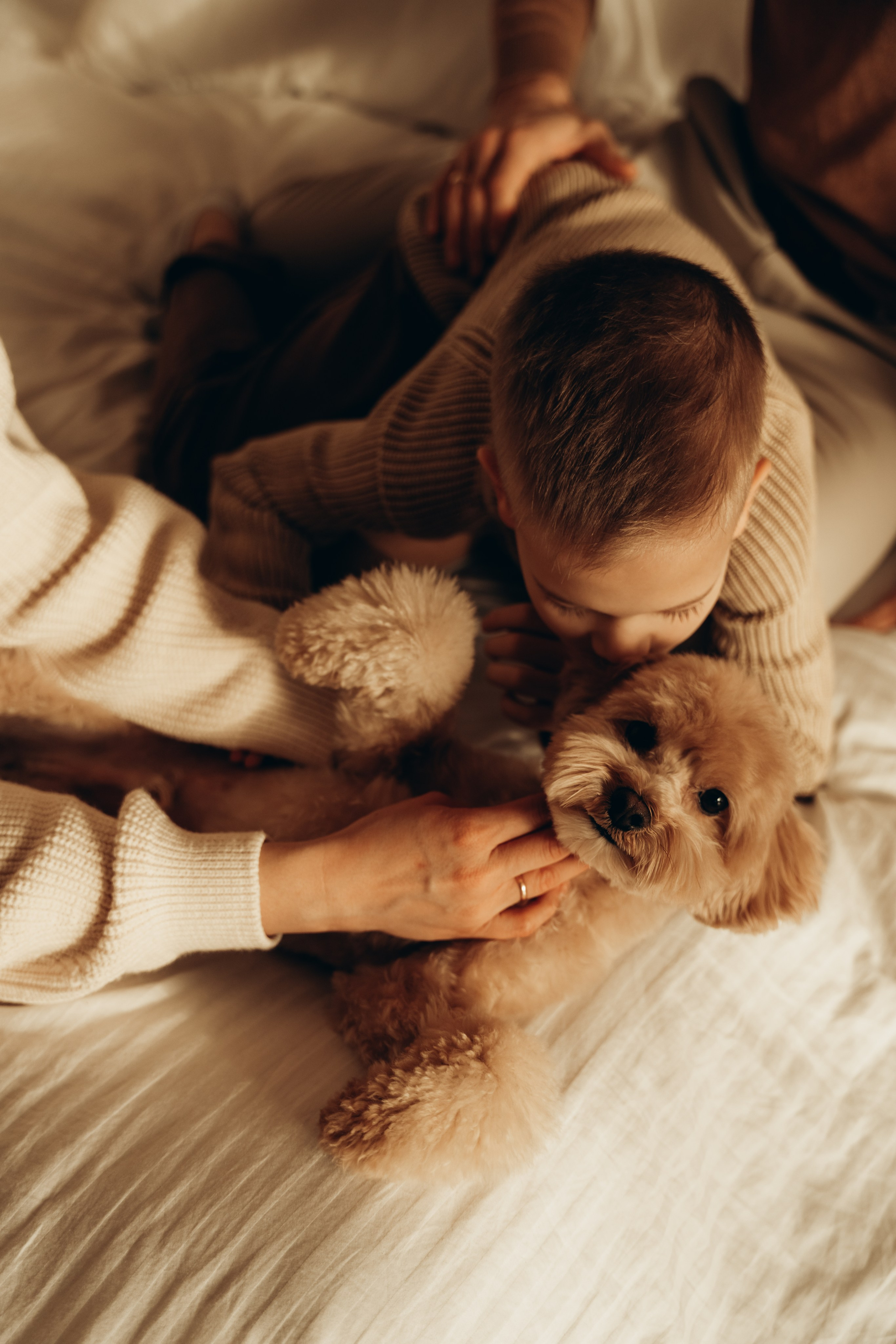 Анна, Евгений, Марк и Тоффи. Фотограф Мария Миллс | Минск