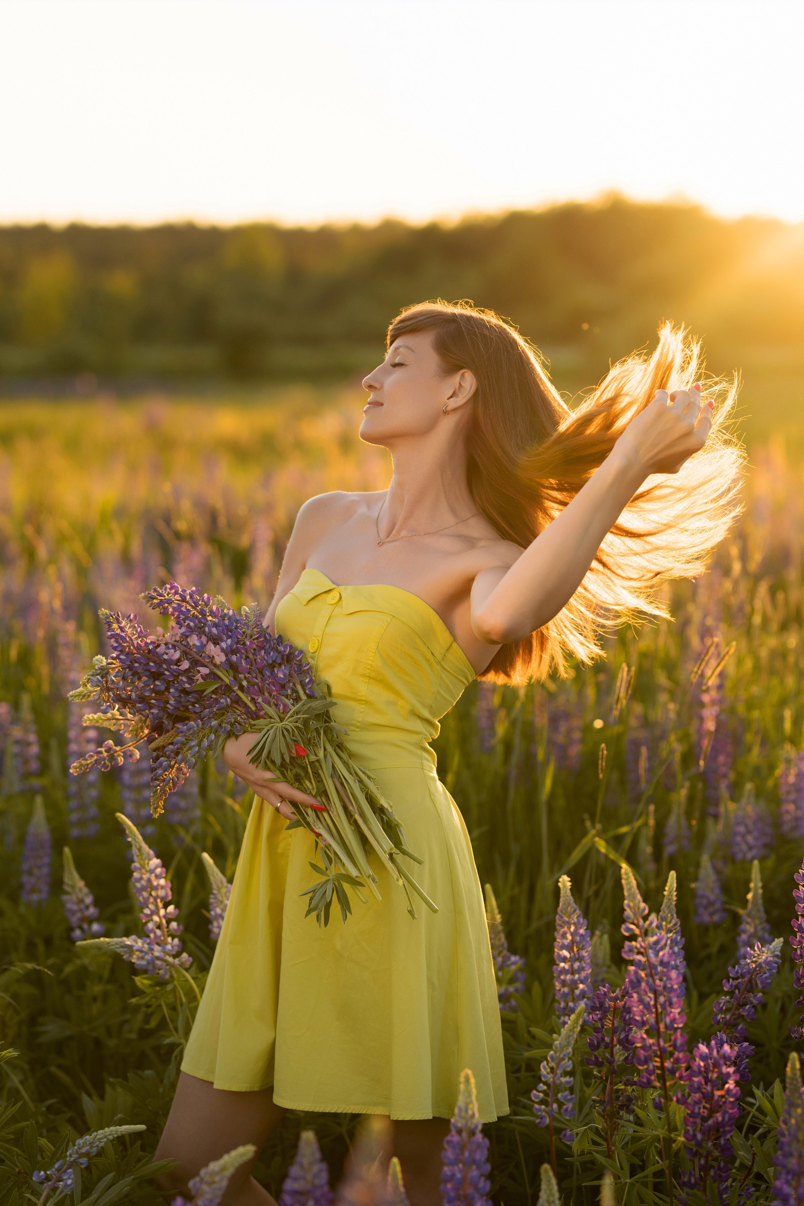Фотосессия с люпинами. Семейный и свадебный фотограф в Санкт-Петербурге Татьяна Швыкова
