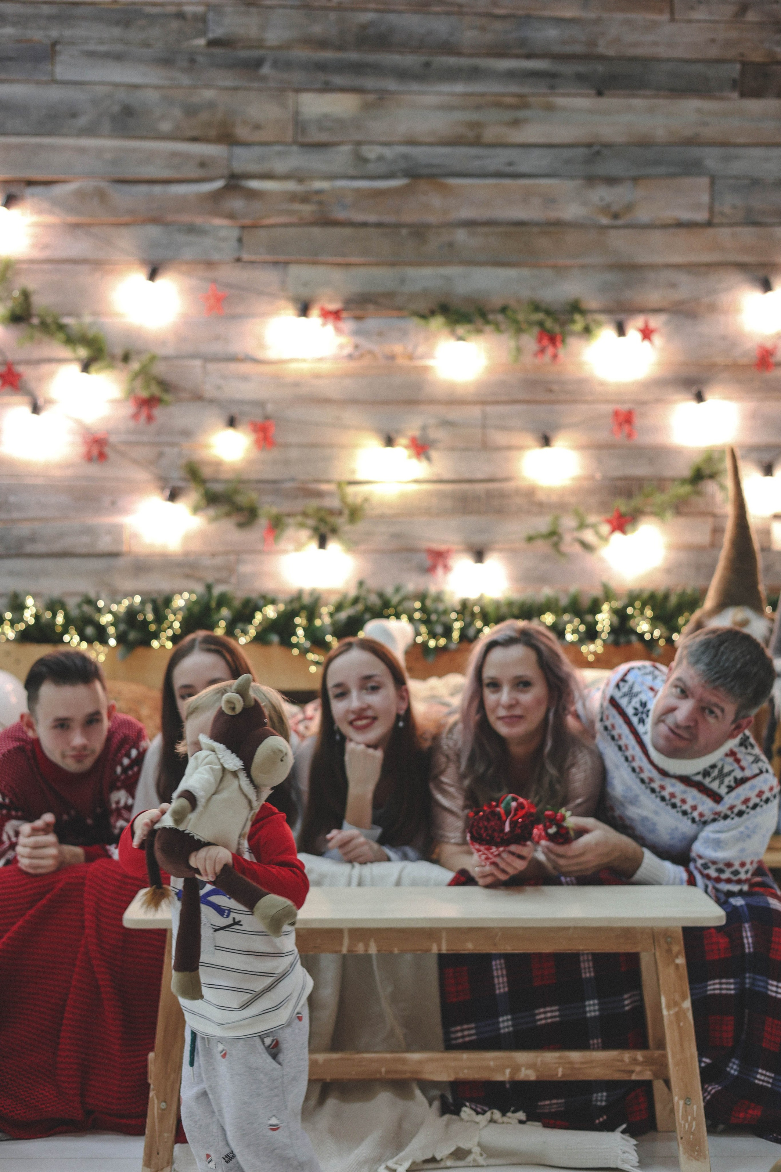 Новогодняя история «Ирина и ее семья». Фотограф в Москве Анастасия Калинина