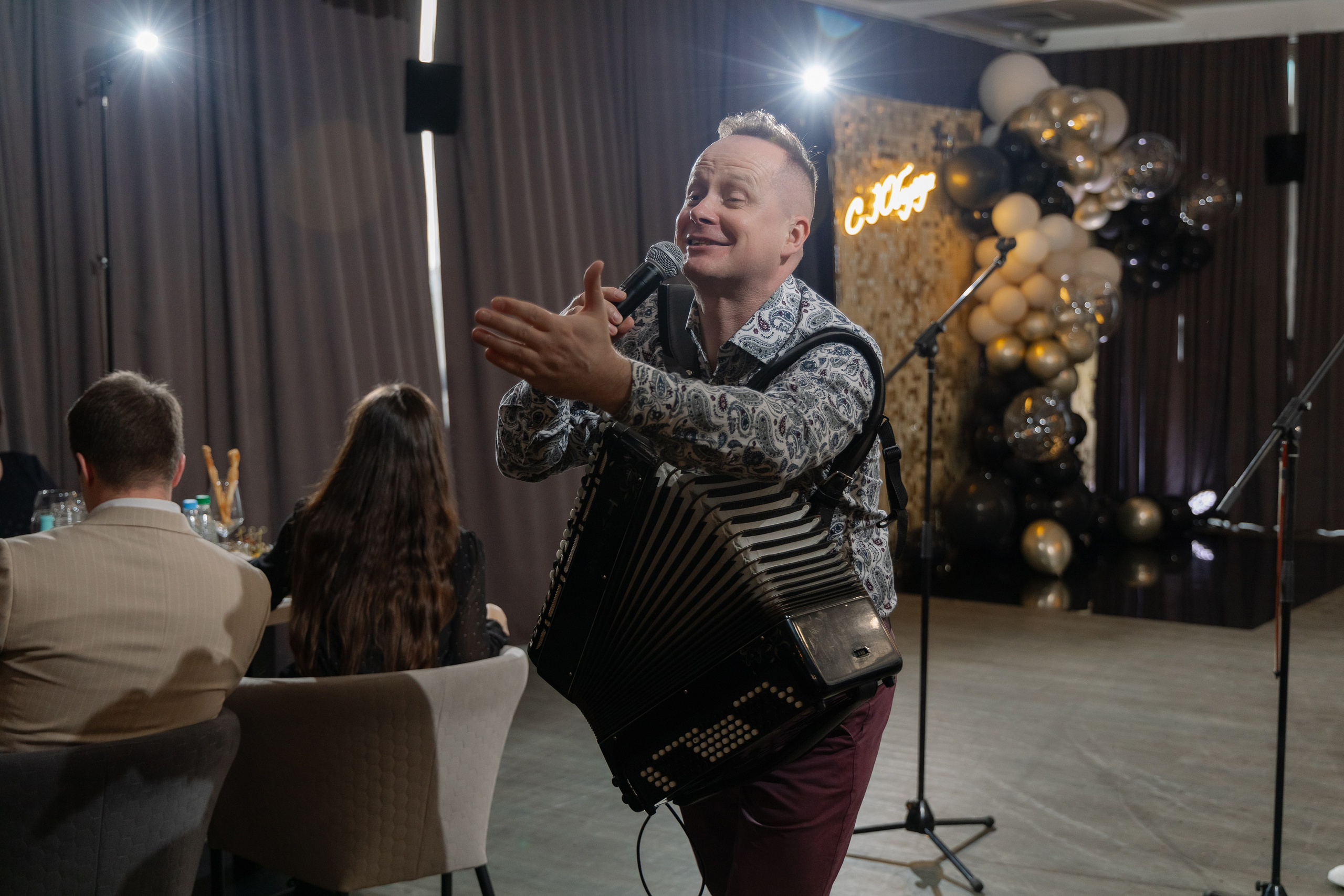 Фотосъемка юбилея в кафе BALDENINI в Минске. Свадебный фотограф в Минске/Беларуси Сергей Спиридонов