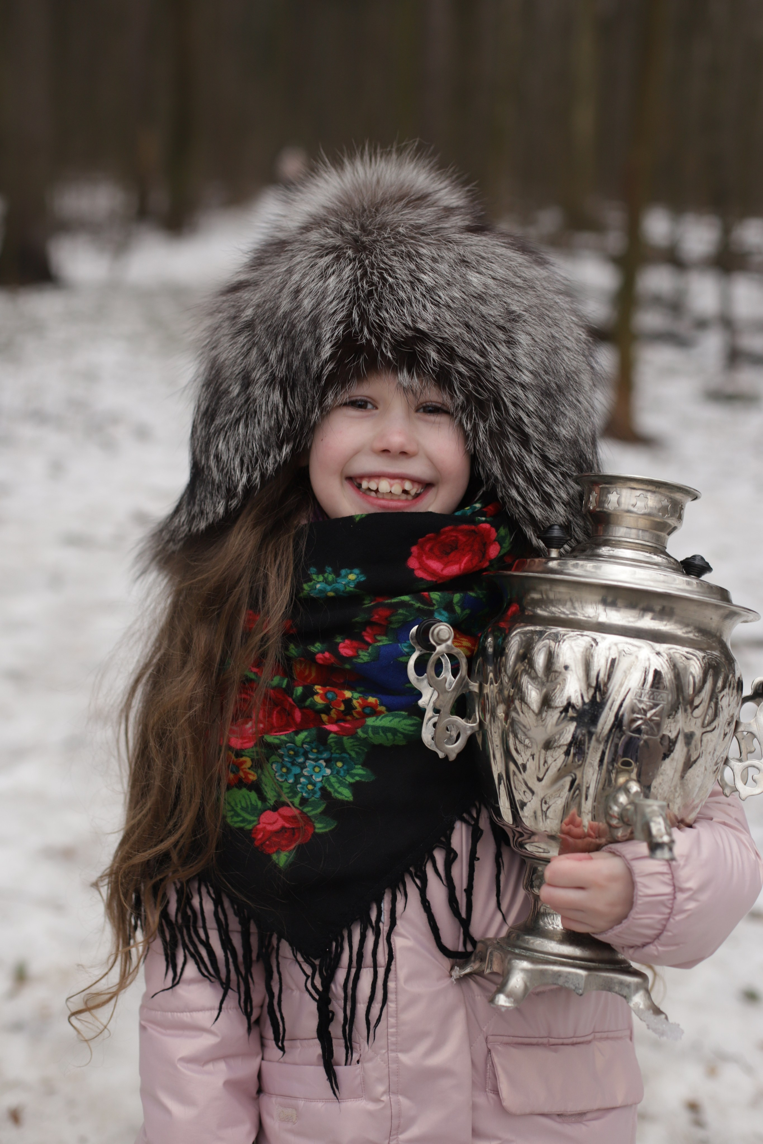 Девчёнки в павлопосадских платках и мальчишка. Диана Николаева — фотограф город Балашиха