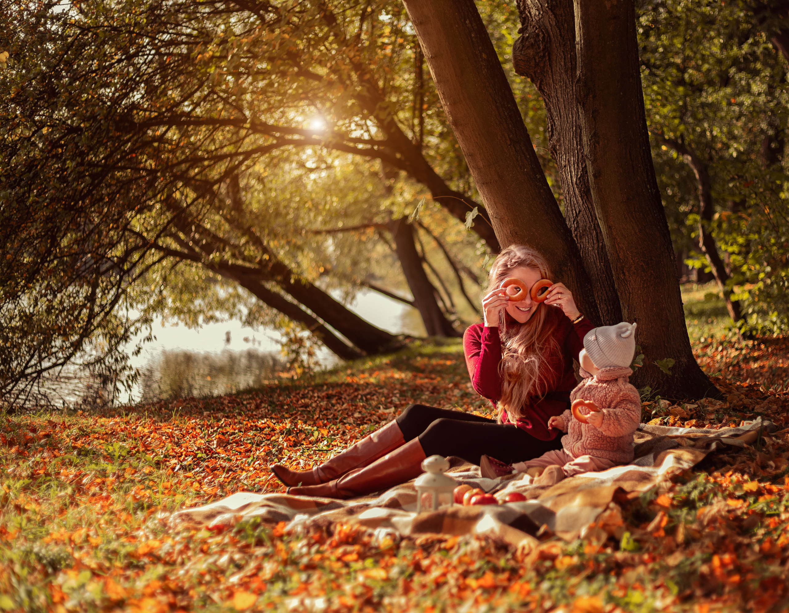 Осенняя съемка мама и дочка. Фотограф в Санкт-Петербурге Анастасия Полякова