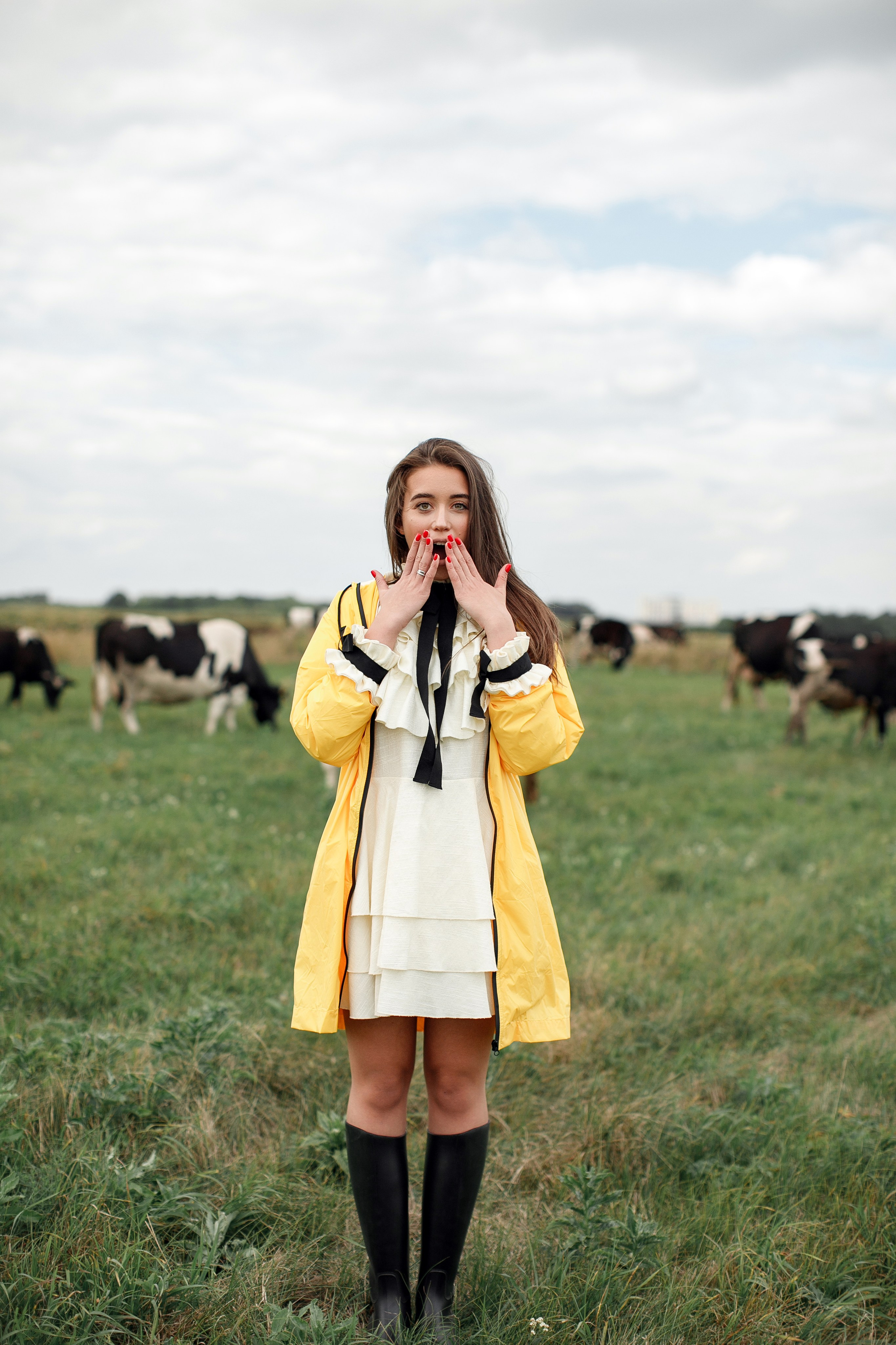 Фотосессия Полины у маяка. Свадебный фотограф Москва