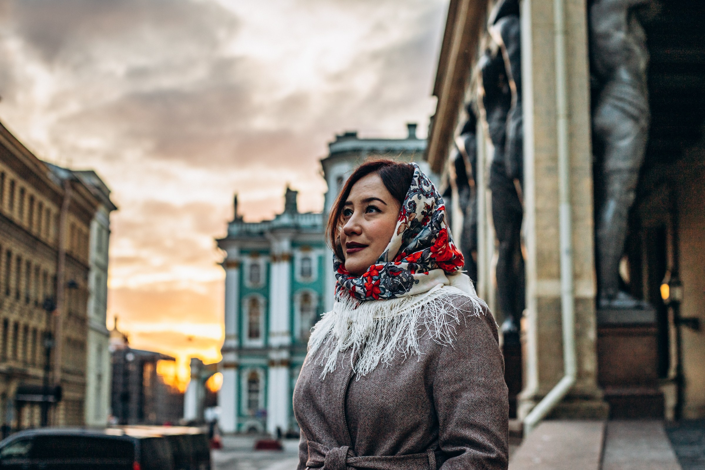 Екатерина в ноябре. Фотопрогулка в Петербурге. Индивидуальный и семейный фотограф в Санкт-Петербурге