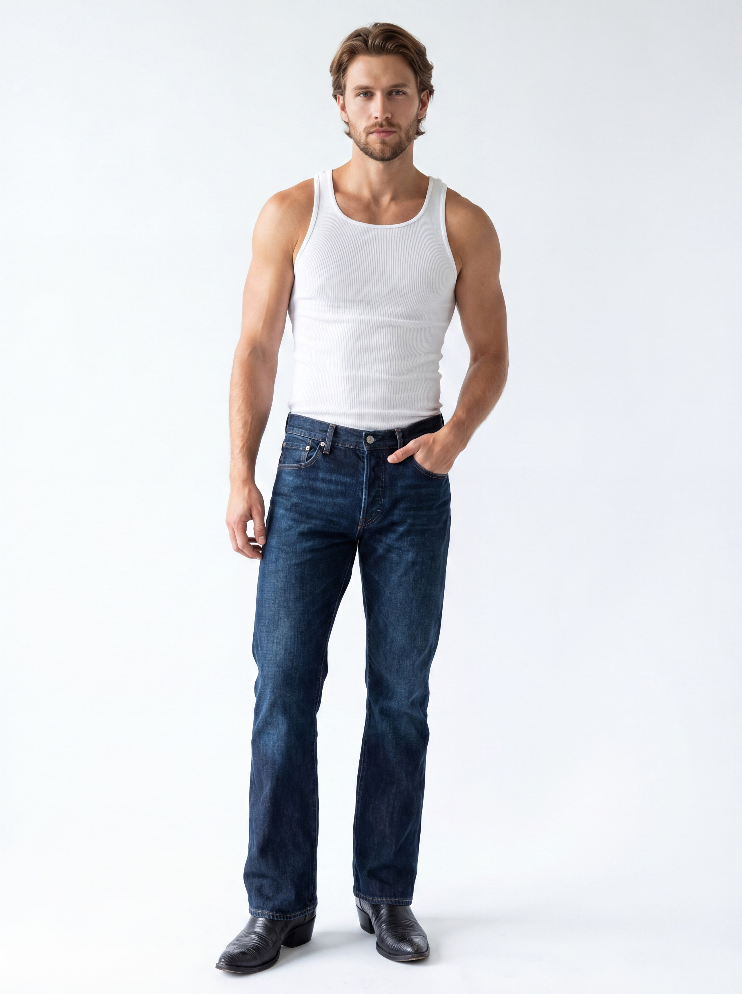 Джинсы и футболка. Фото съемка товаров для макретплейсов Воронеж