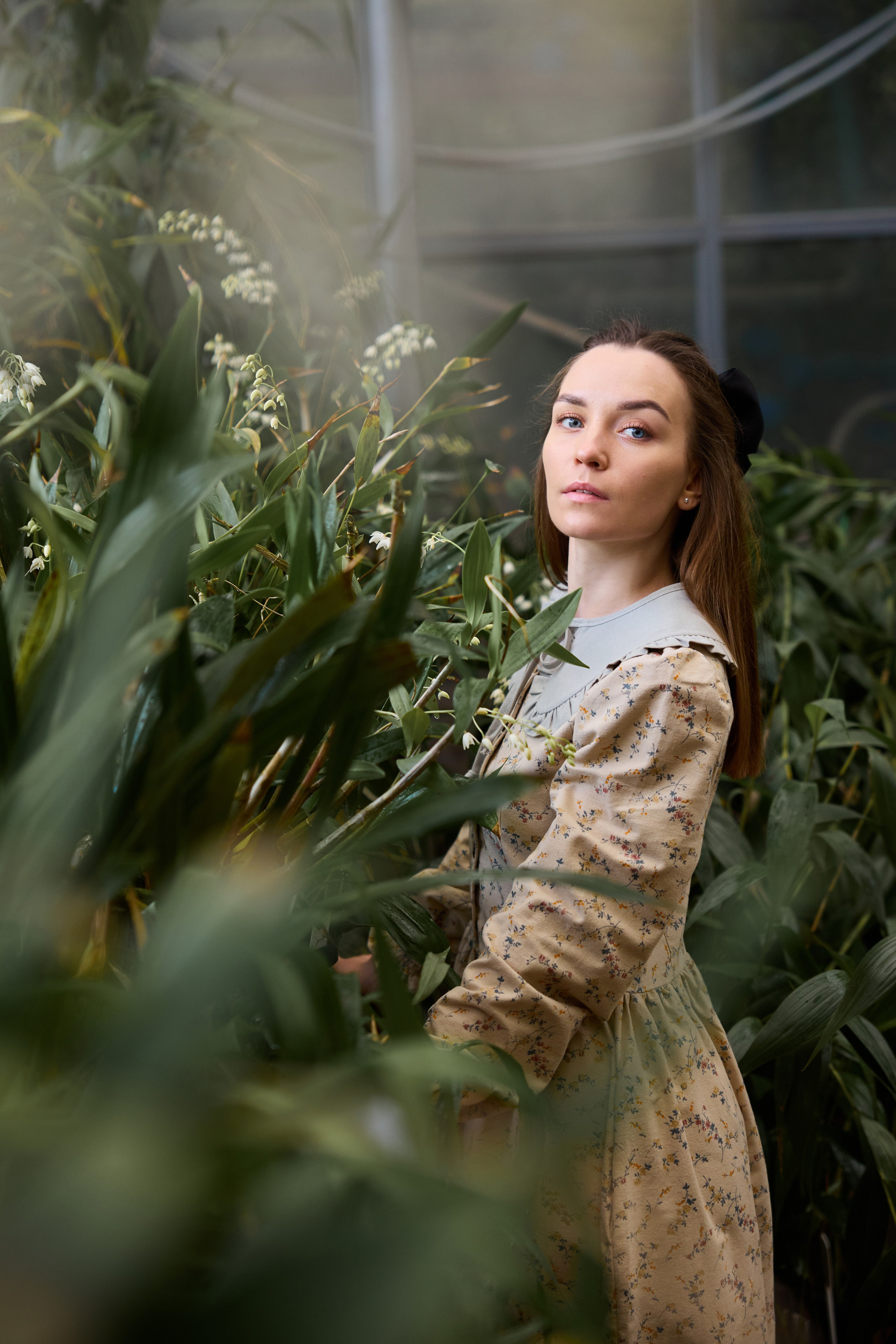 Портретная фотосессия в Москве в оранжерее