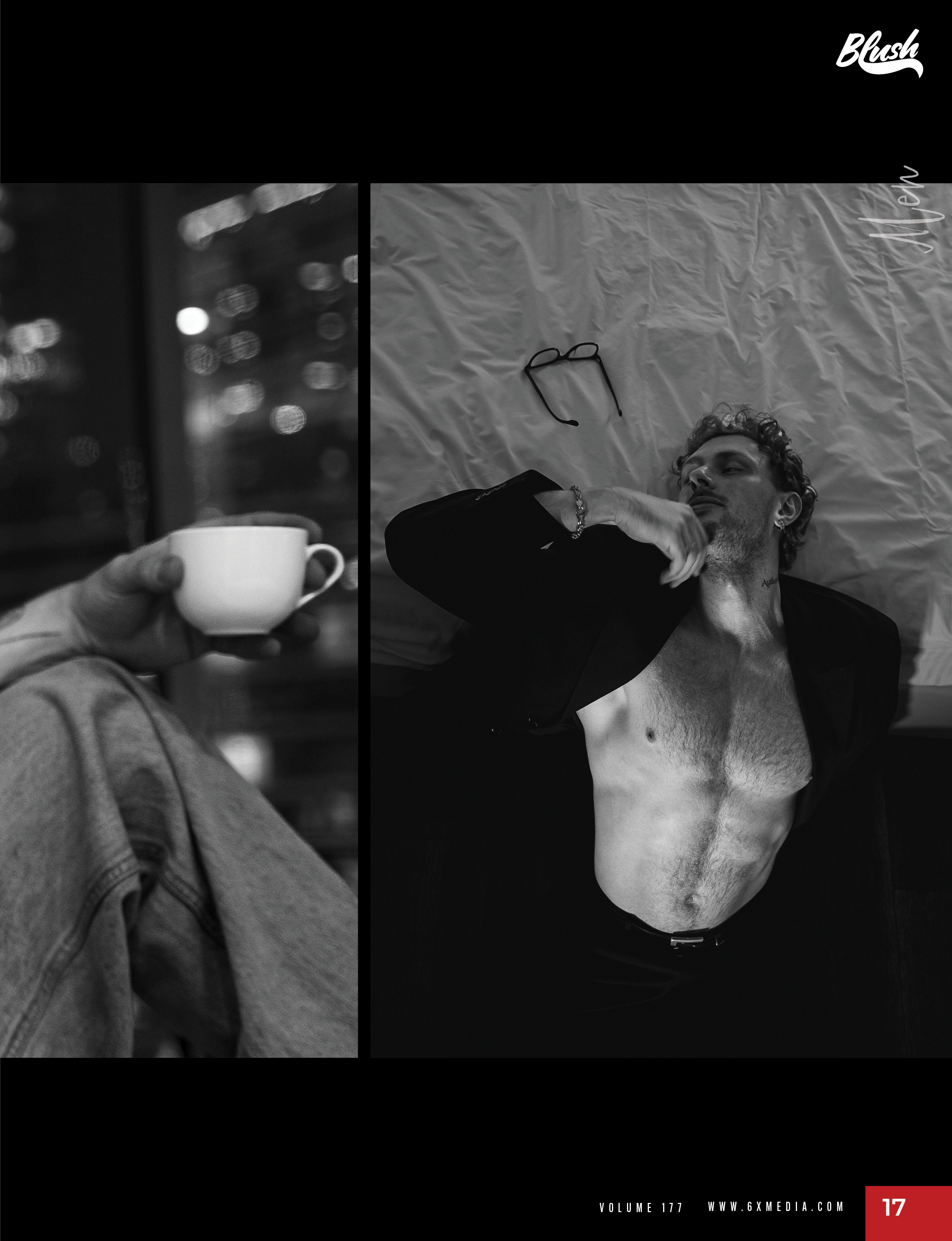 Мужской портрет: фотограф в Москве, черно-белое фото из портфолио, интерьерная фотосессия.