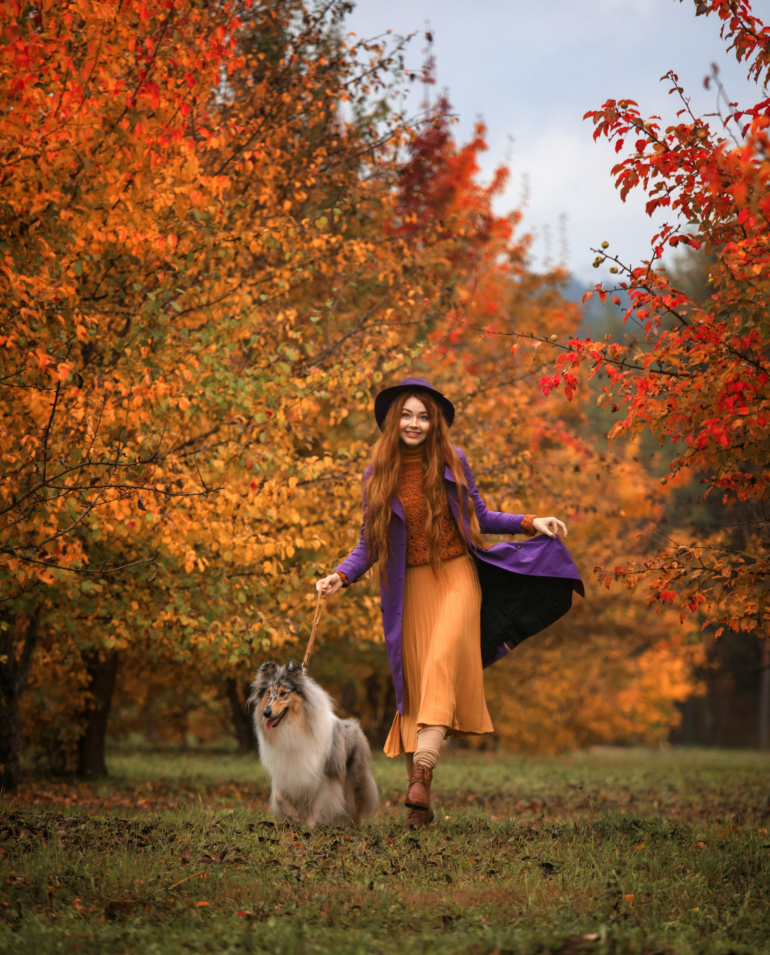 Осенние съемки на природе. Фотосессии в Москве. Анастасия Жукова