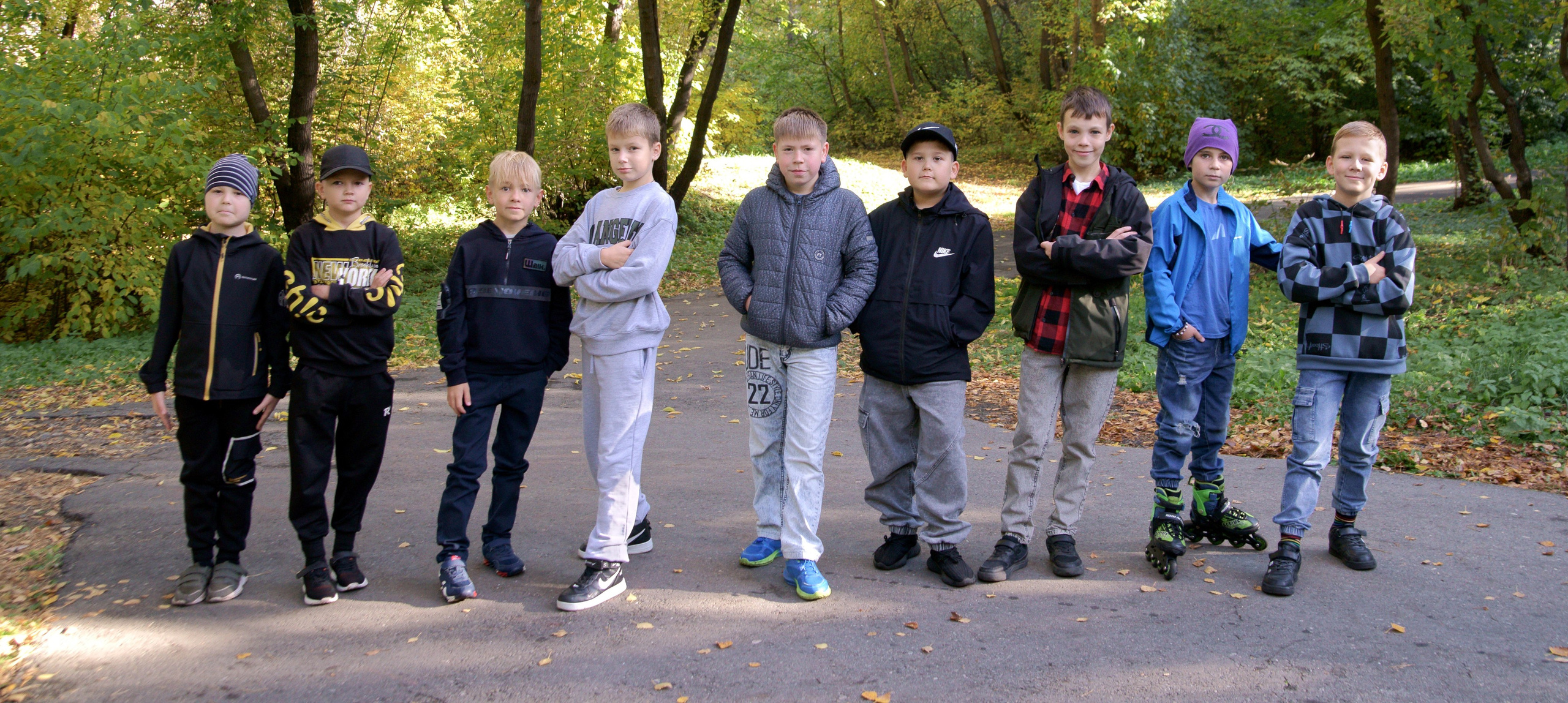 Выпускник начальной школы - осенняя сьемка - все мальчики