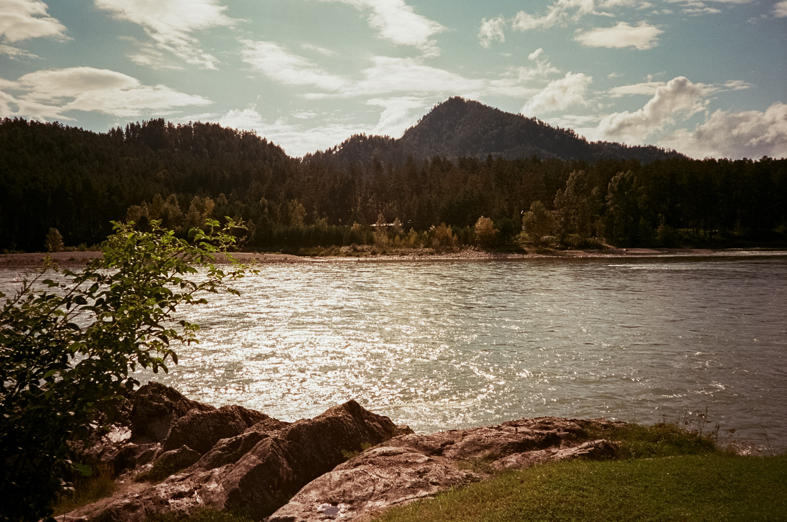 Село Черга в Верхах Алтая. Лошадки в Манжероке и панорамы Катуни. Фотограф-документалист Мария Осокина