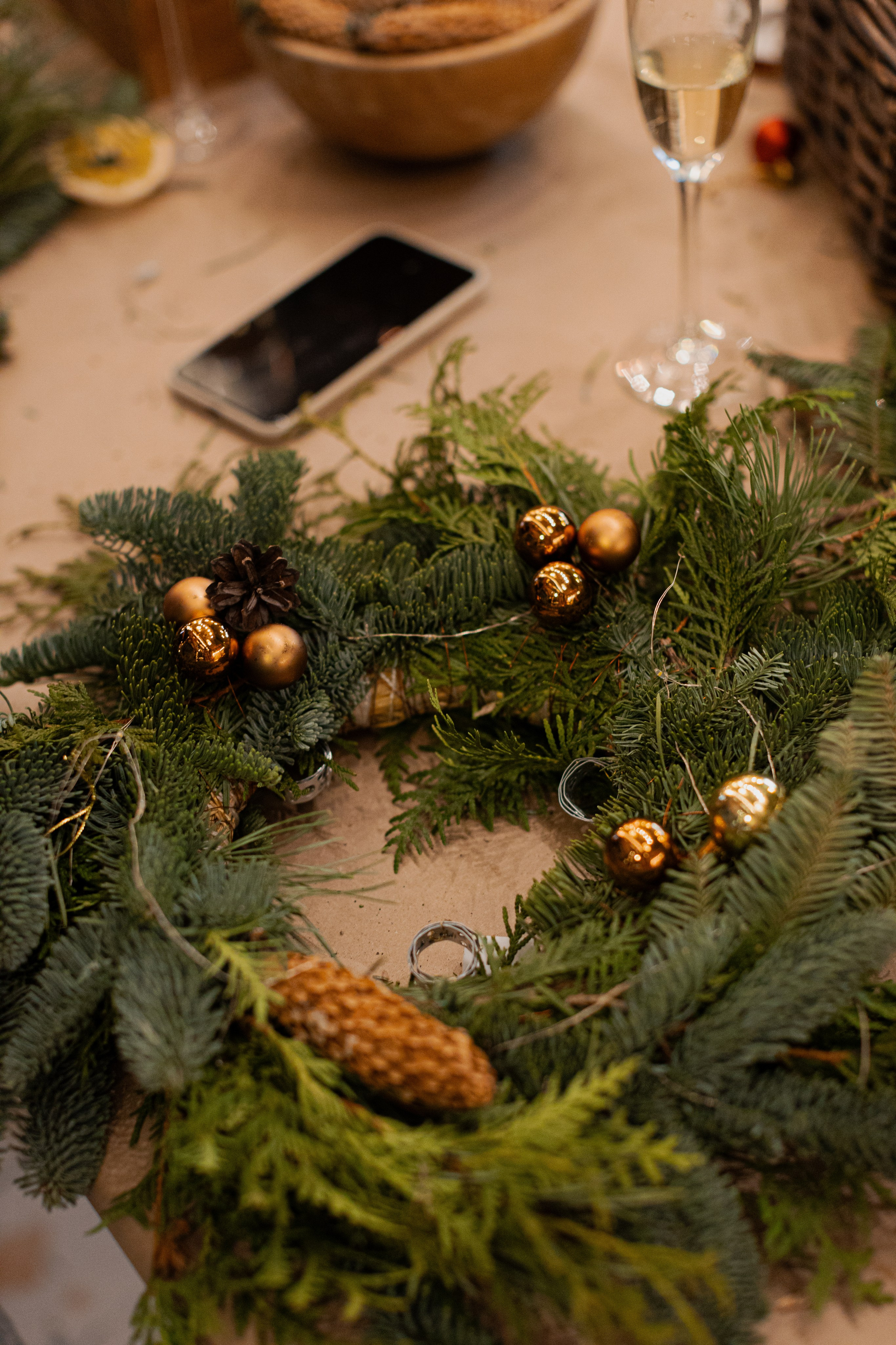 Мк свечи и венок (новогодний корпоратив). Анастасия Ракчеева Художник