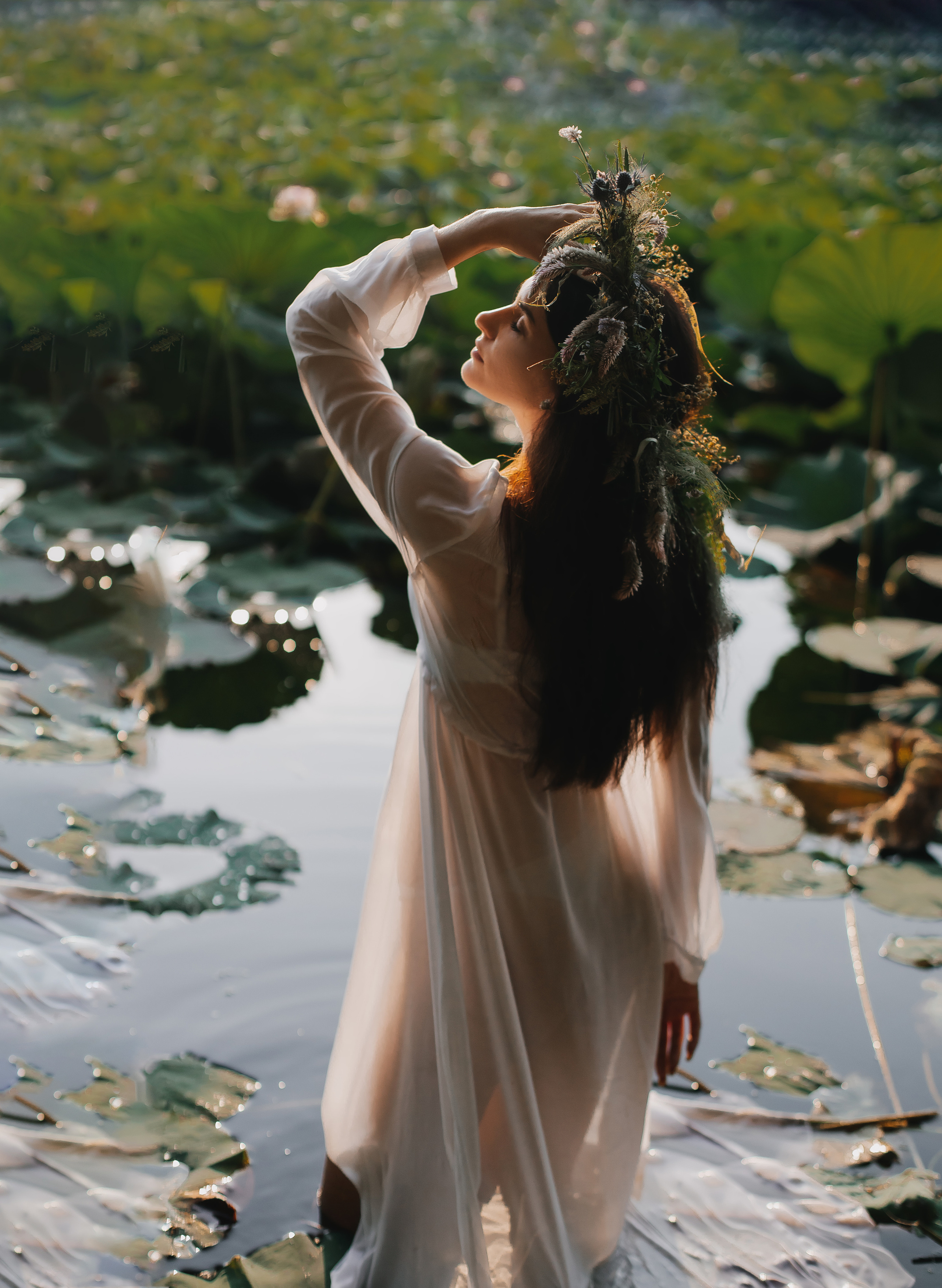 Лотосы, Даша. Женский и семейный фотограф в Краснодаре Яна Теплая