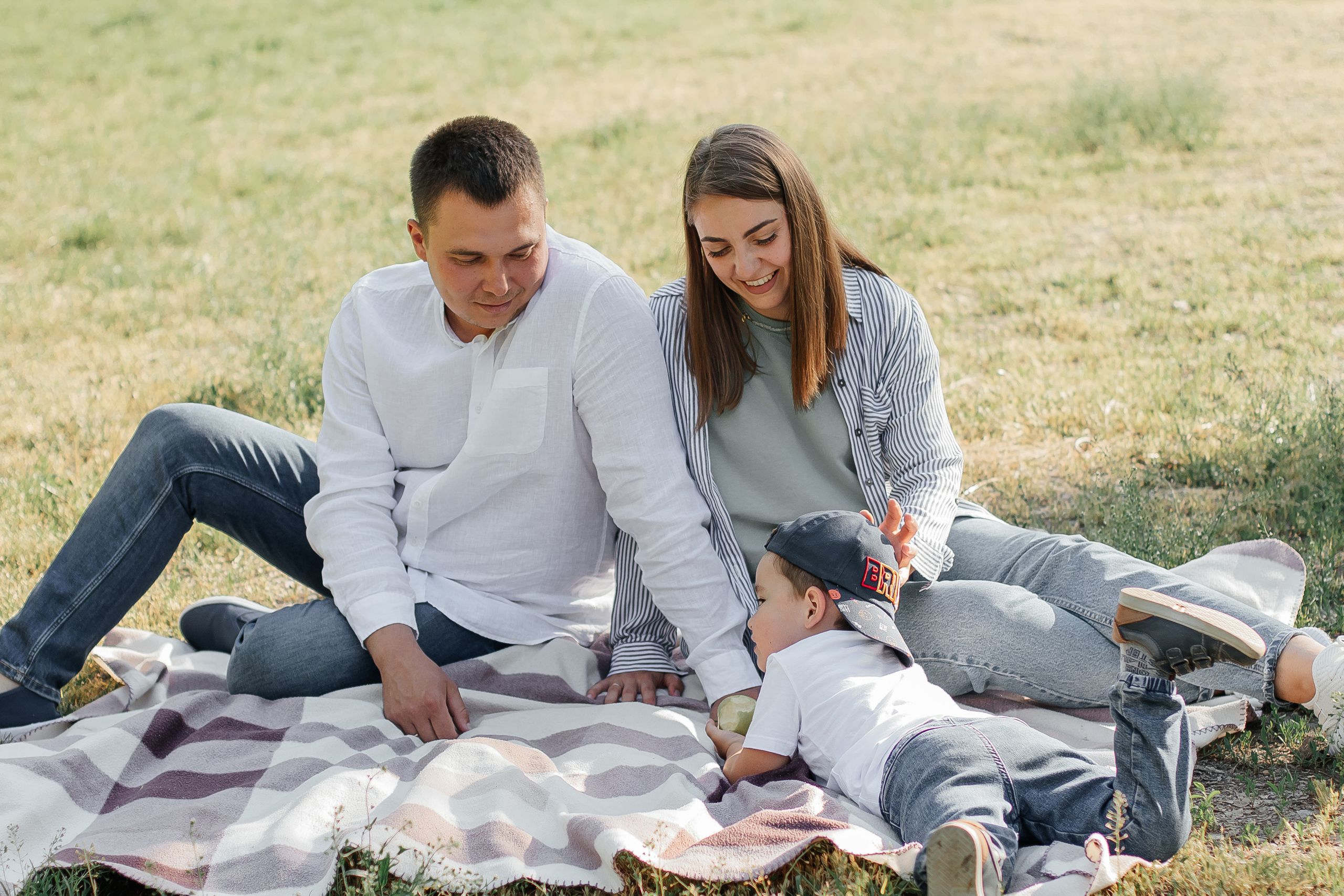Саша, Юля и Мишутка. Женский и семейный фотограф в Краснодаре Яна Теплая
