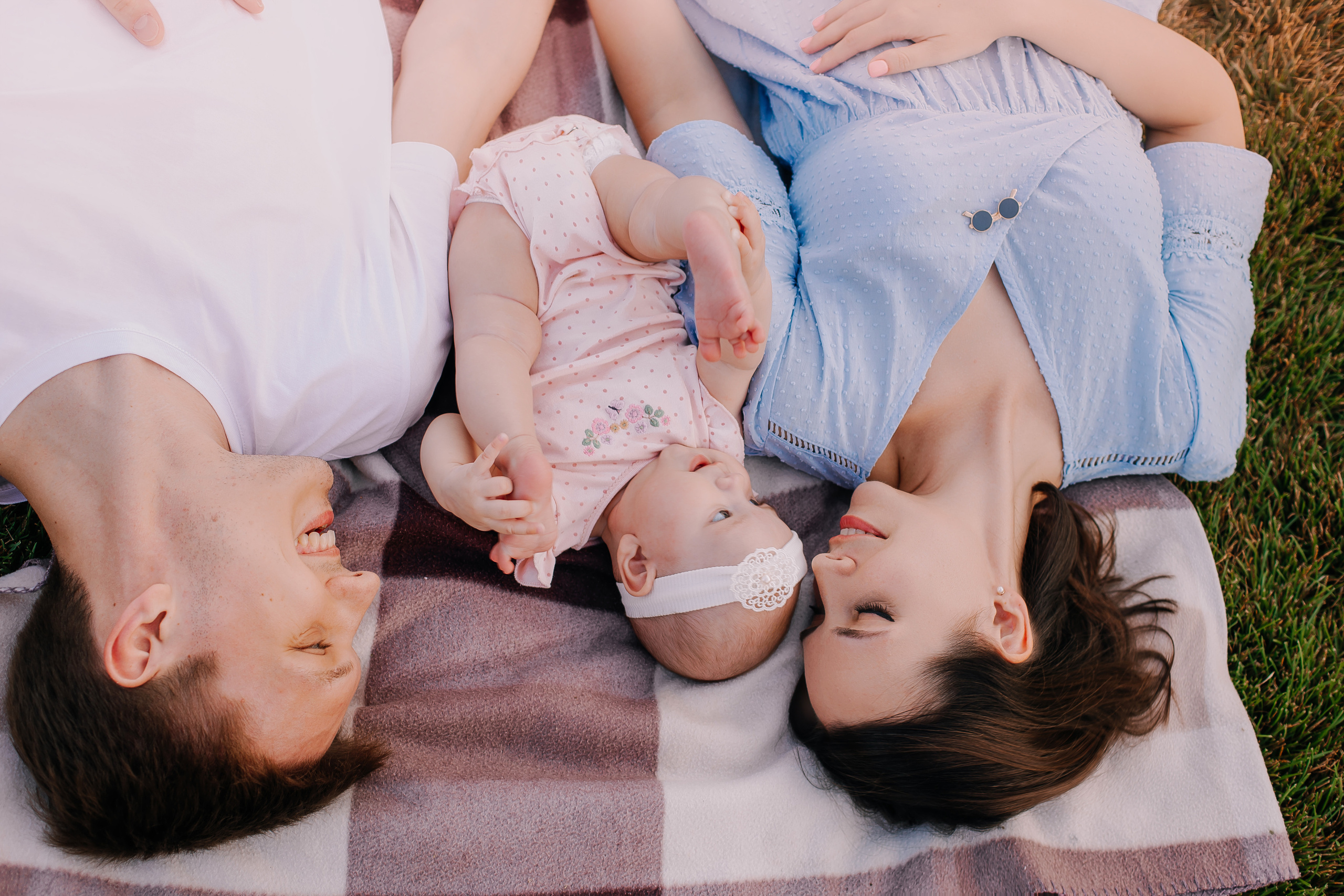 Влад, Алена и маленькая Аделина. Женский и семейный фотограф в Краснодаре Яна Теплая