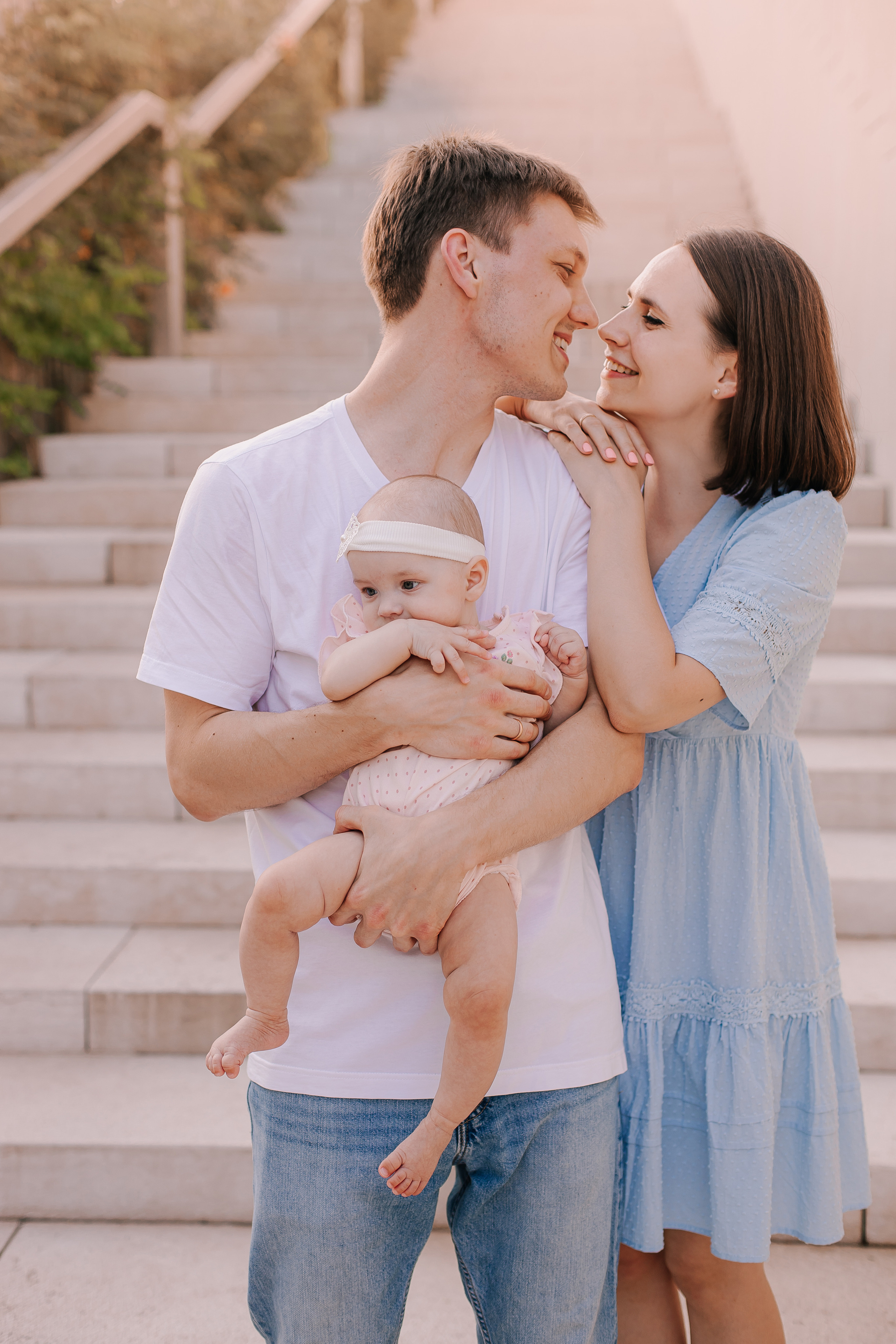Влад, Алена и маленькая Аделина. Женский и семейный фотограф в Краснодаре Яна Теплая