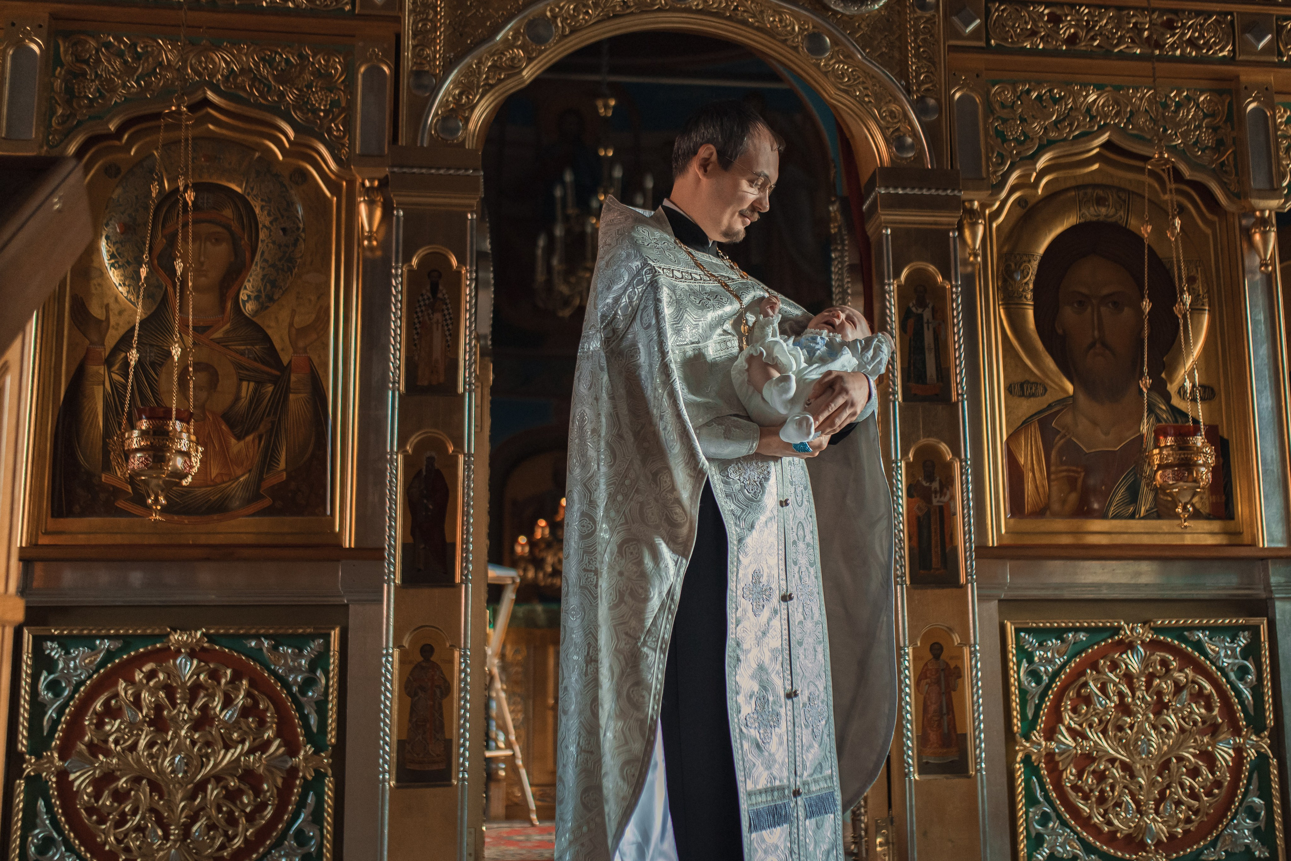 Крещение в Знаменской Церкви г. Переславль Залесский. Профессиональный фотограф в Москве и Мо Мария Шантарёва