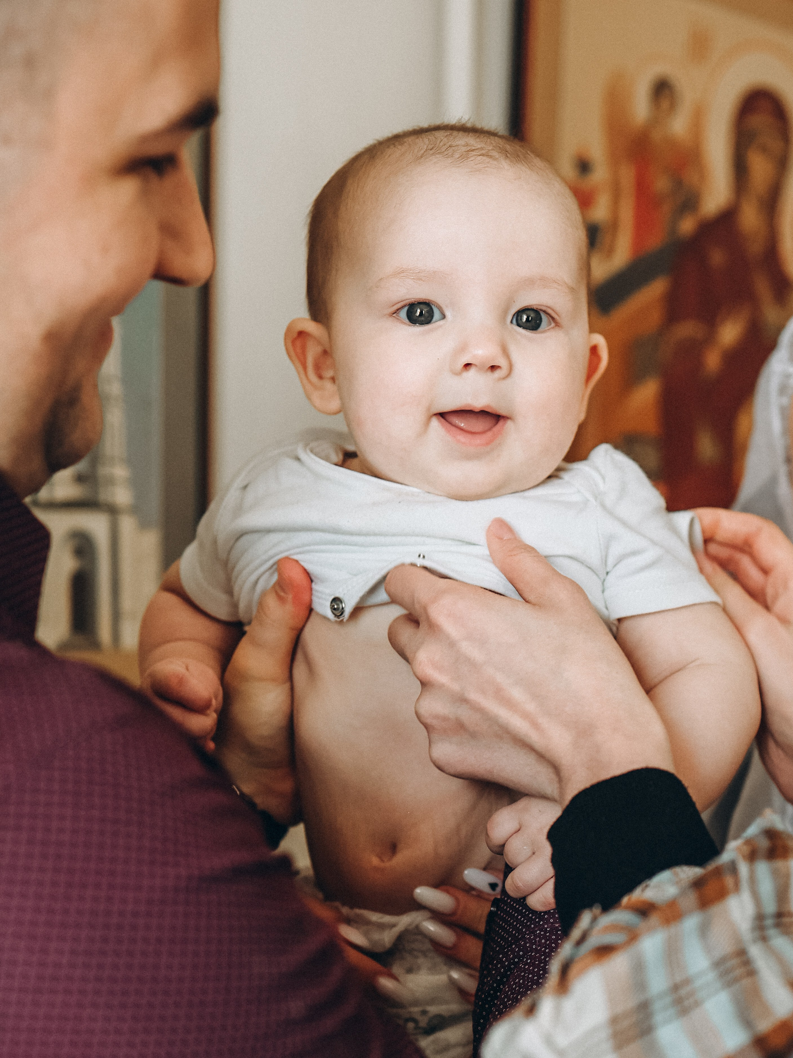 Крещение Матвея. Семейный и детский фотограф в  г. Екатеринбурге Холодова Юлия