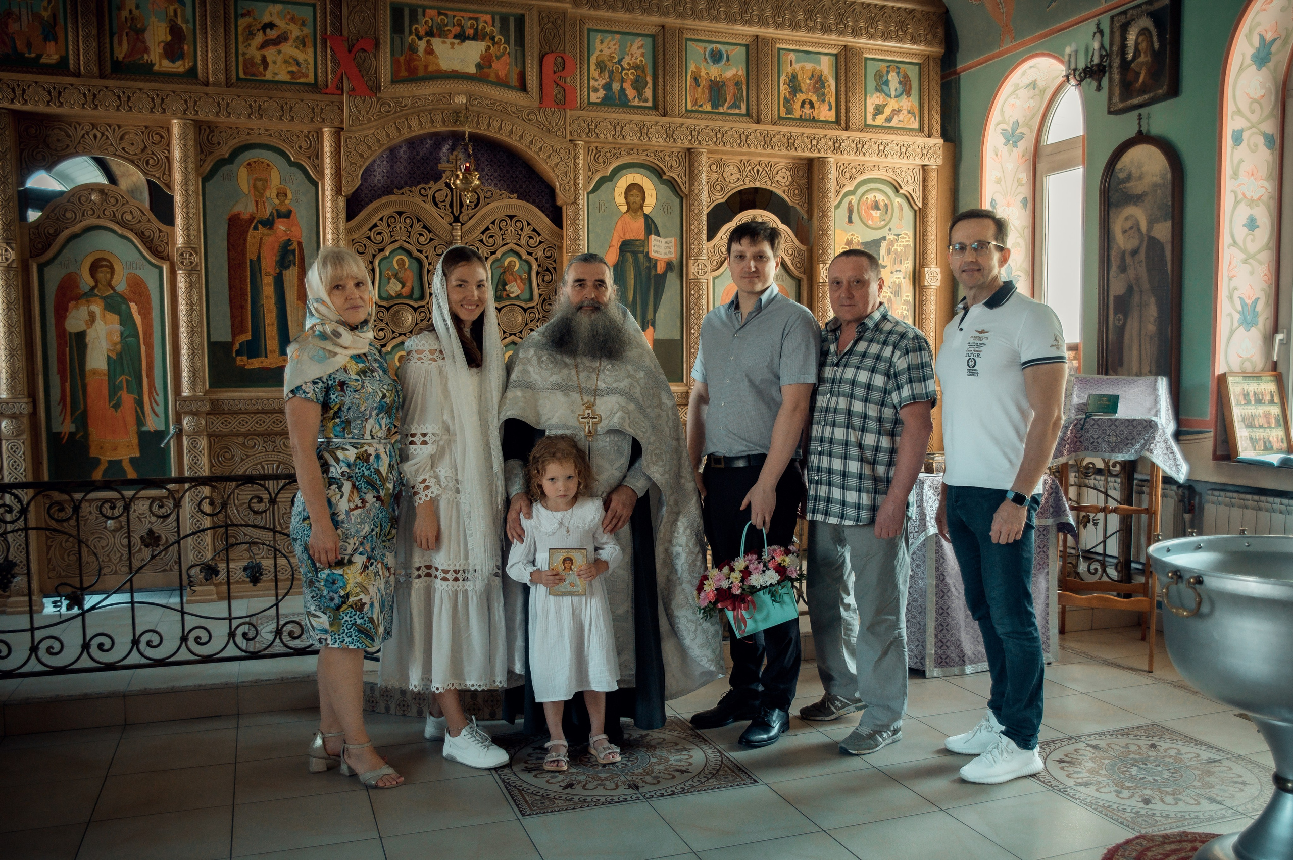 Таинство Крещения Арины, Церковь Всех Святых в Земле Российской г. Волгоград. Церковный, семейный и репортажный фотограф Волгоград, Волжский