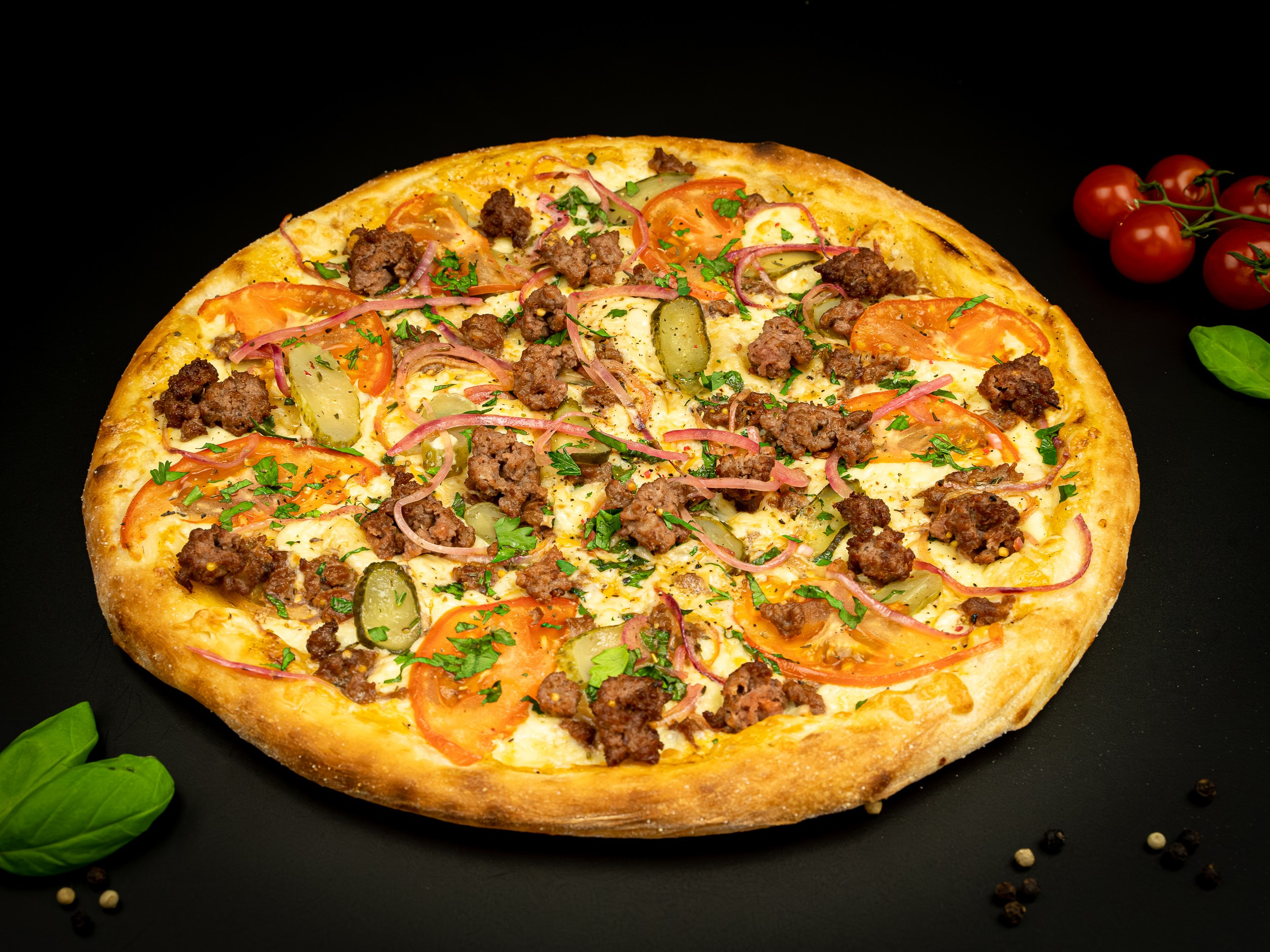 Пицца и ничего лишнего на фото для меню ресторана и пиццерии в Воронеже