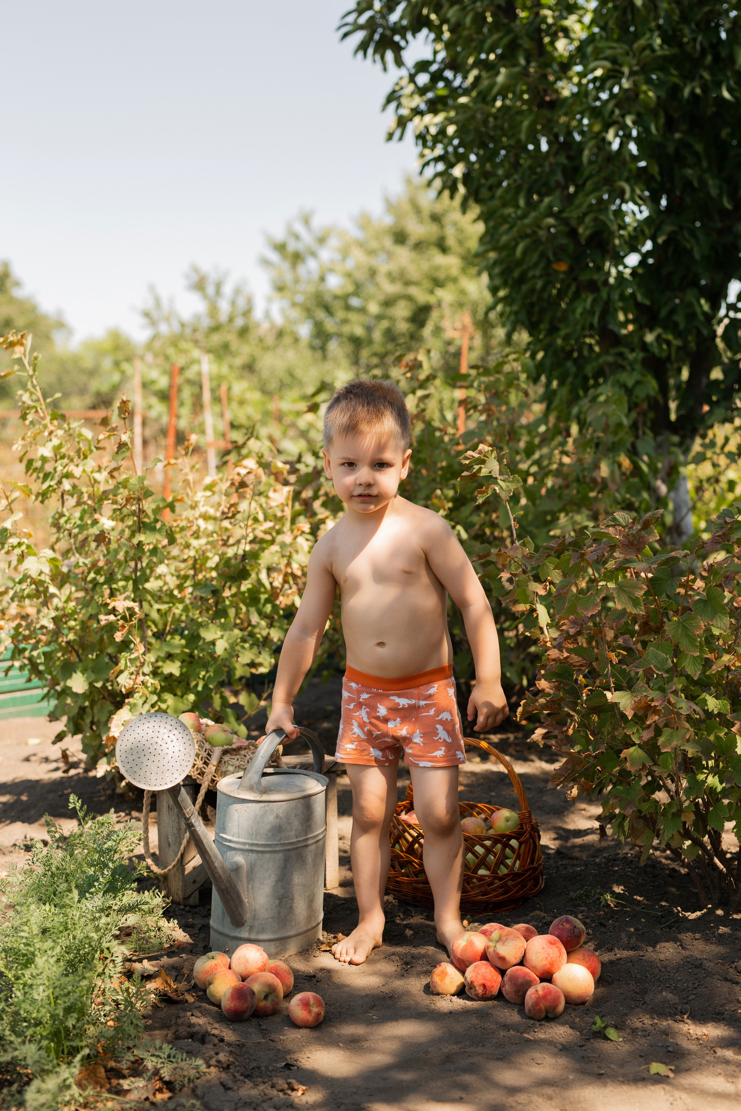 В огороде у бабушки. Семейный фотограф в Каневской Епифанова Ольга