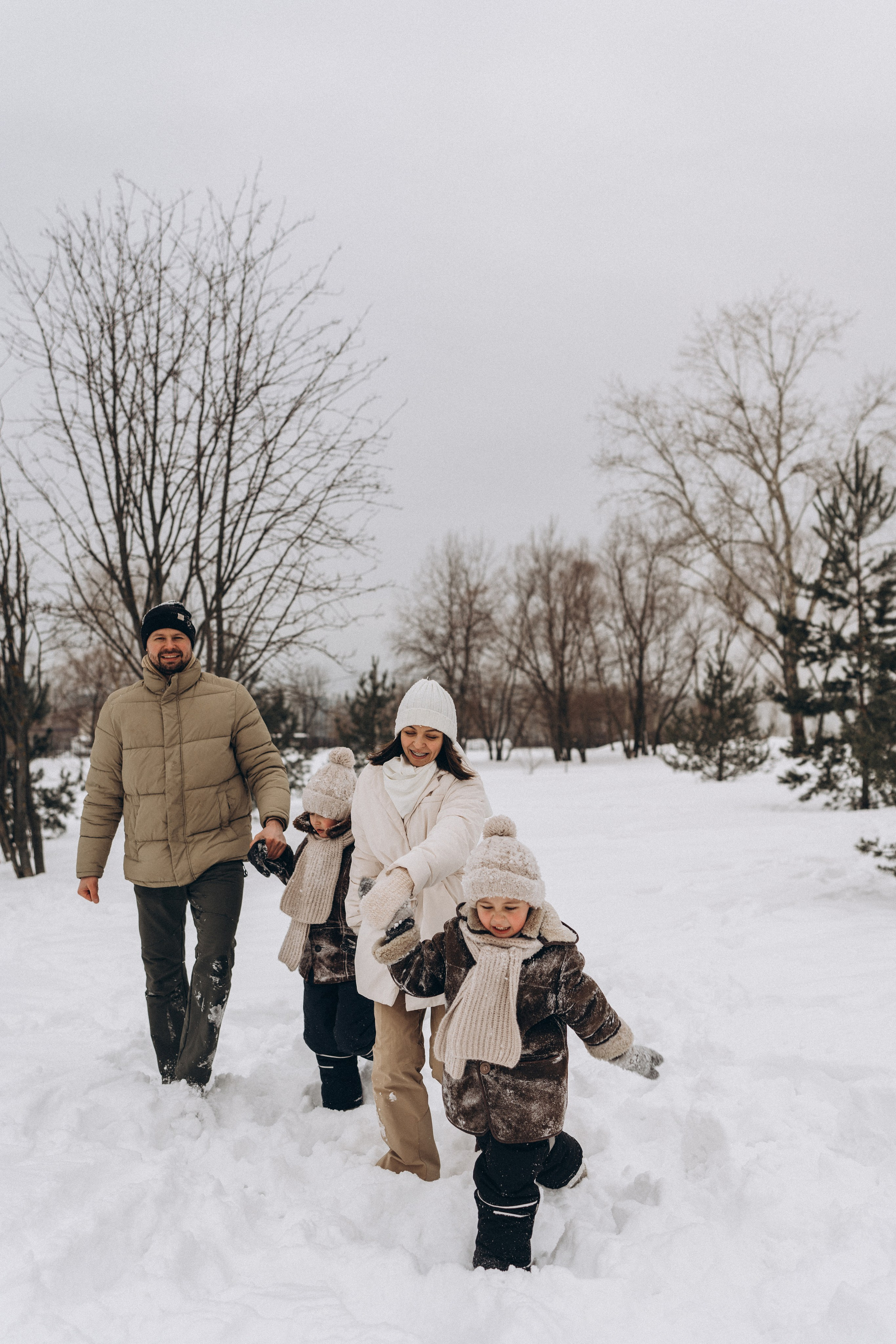 Зимняя семейная фотосессия. Детский, семейный и ньюборн фотограф в Москве Юлия Шуарт