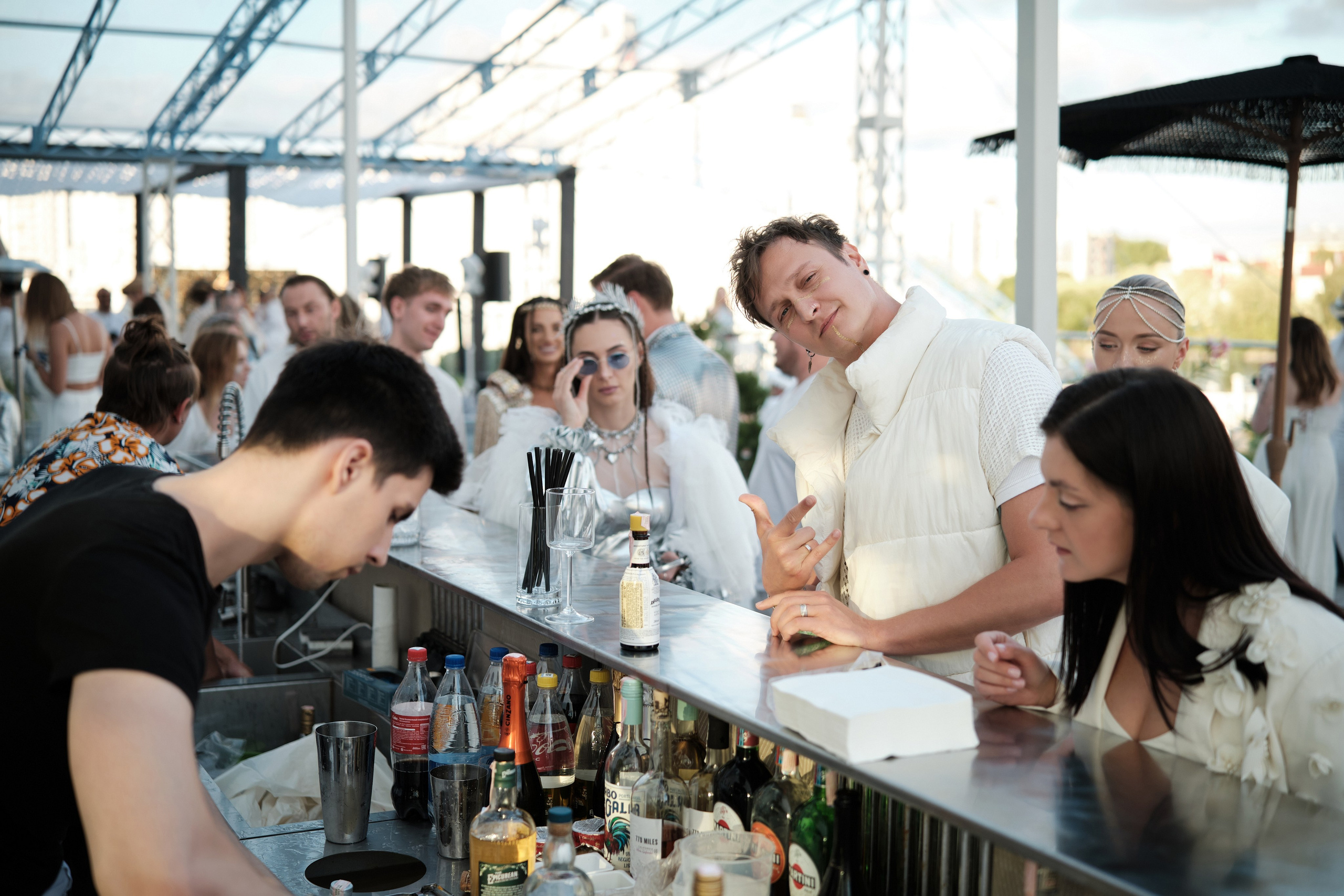 Burning Man на террасе White Point. Репортажный фотограф Дмитрий Литвинский. Минск, Беларусь, мир