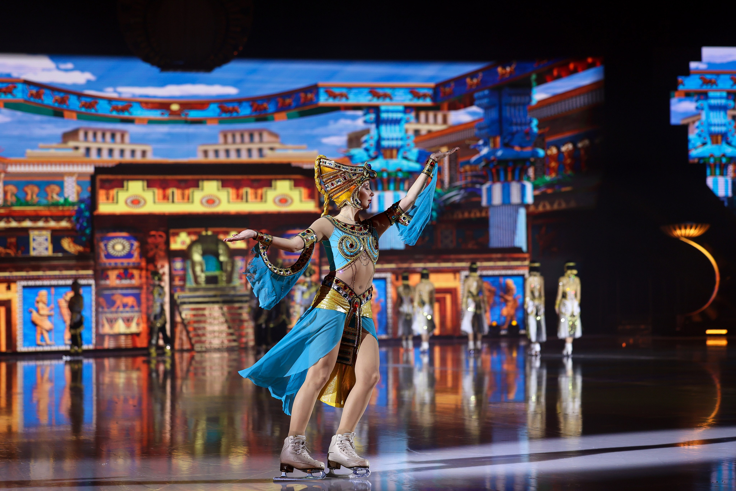 «История любви Шахеризады» шоу на льду 03.01.2024. Спортивный и репортажный фотограф Антон Тереханов