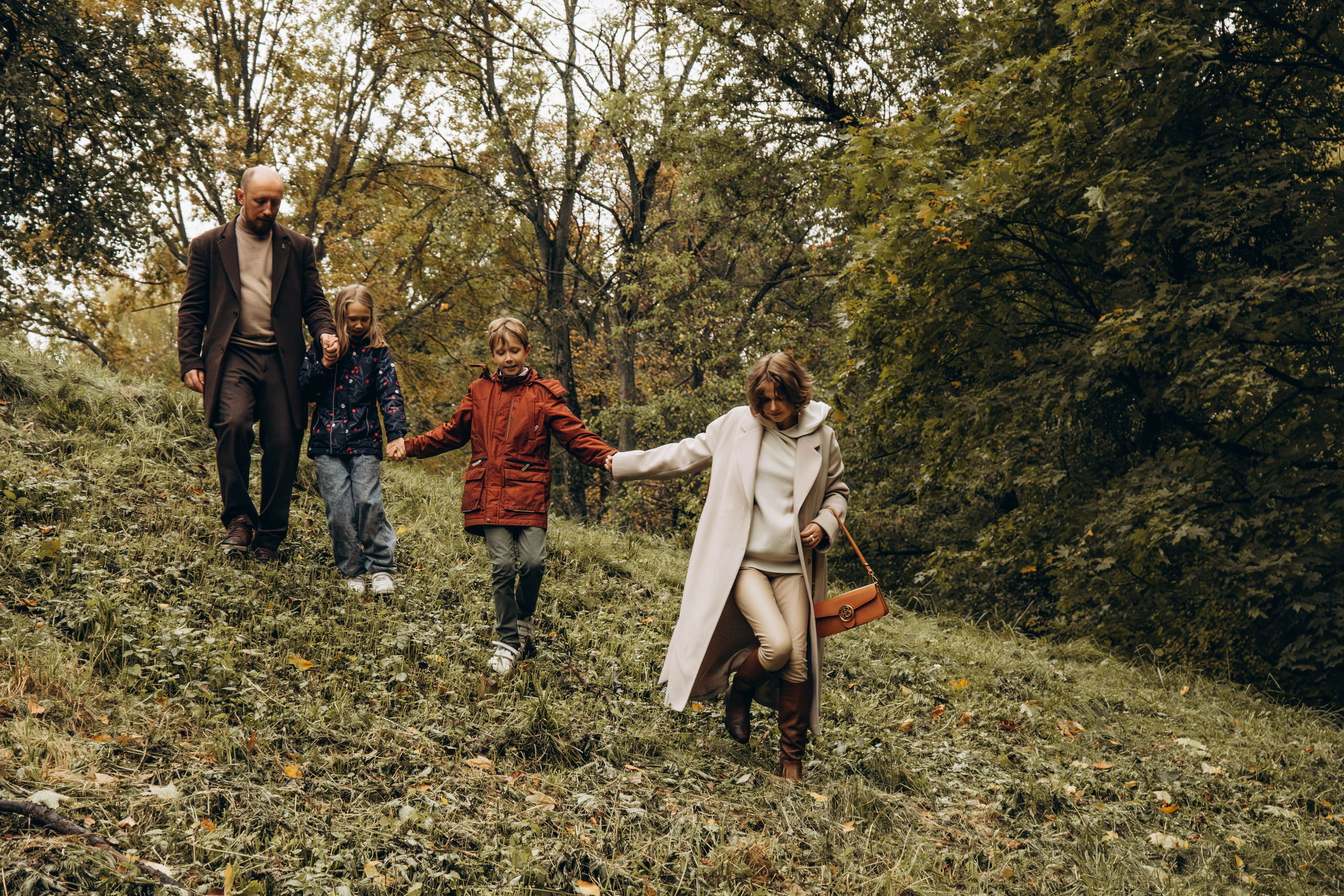 Осенняя семейная съемка в парке Царицыно. Фотограф Москва Валерия Веденина