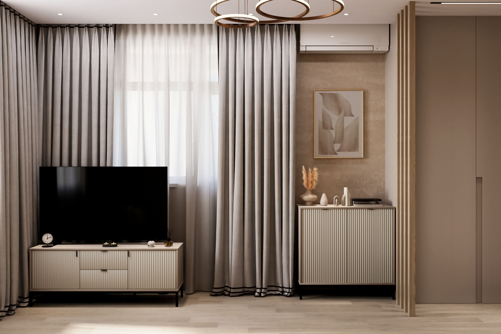 Просторная стильная двушка г. Краснодар. Батракова Наталья дизайнер интерьеров Санкт-Петербург Москва Архангель