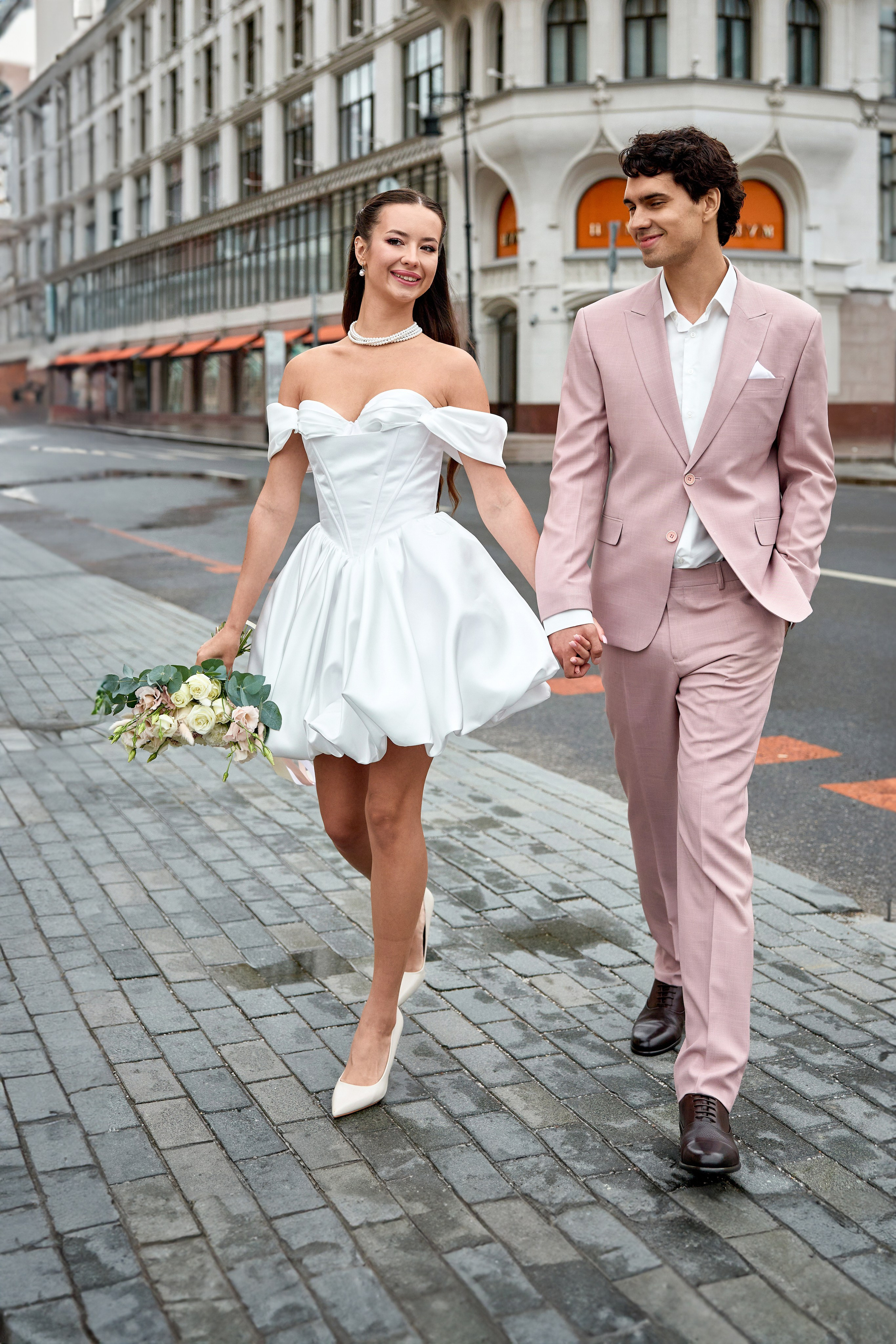 Свадебная прогулка в центре Москвы