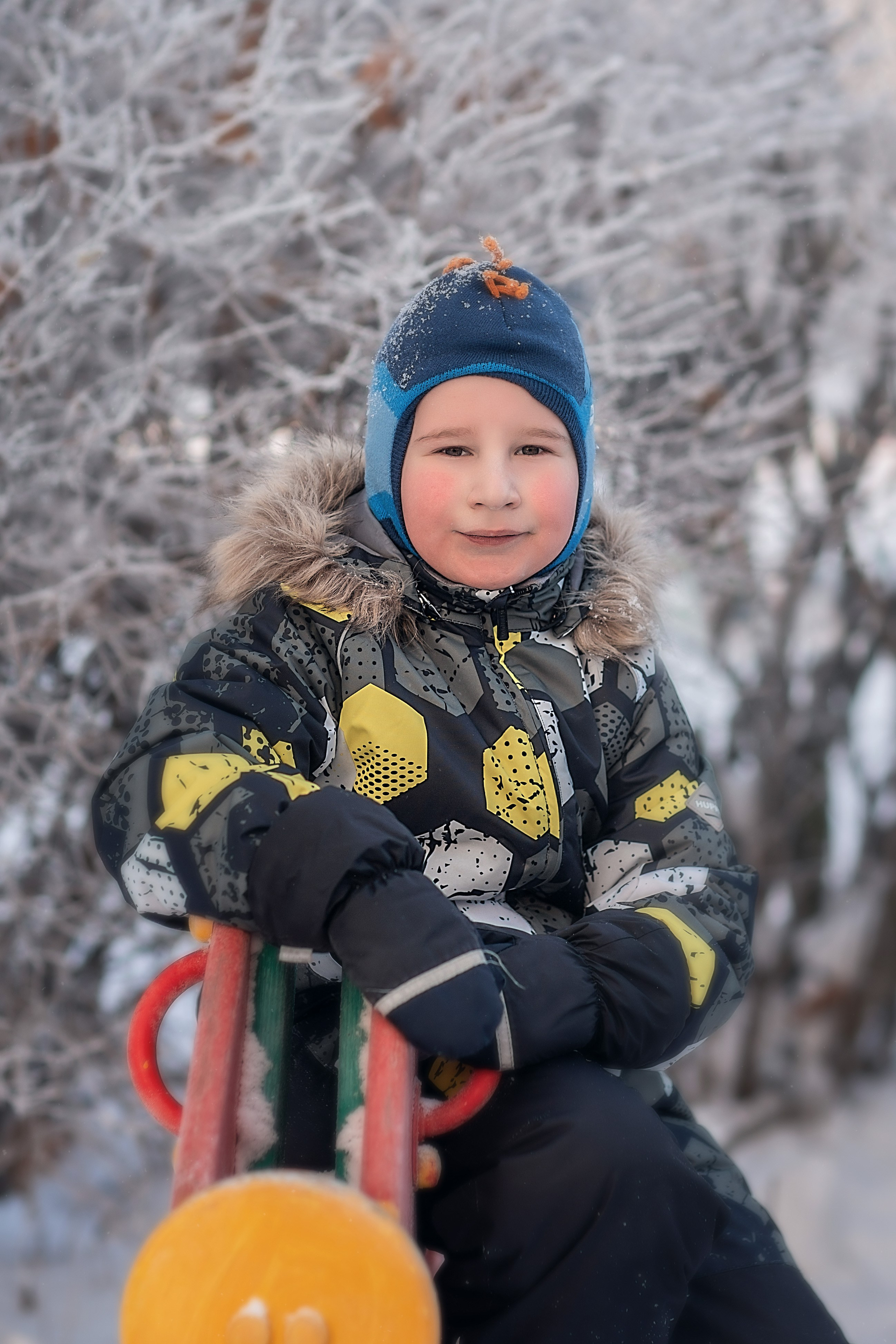 День в саду_ЗИМА_2023 год. Семейный фотограф в Санкт-Петербурге