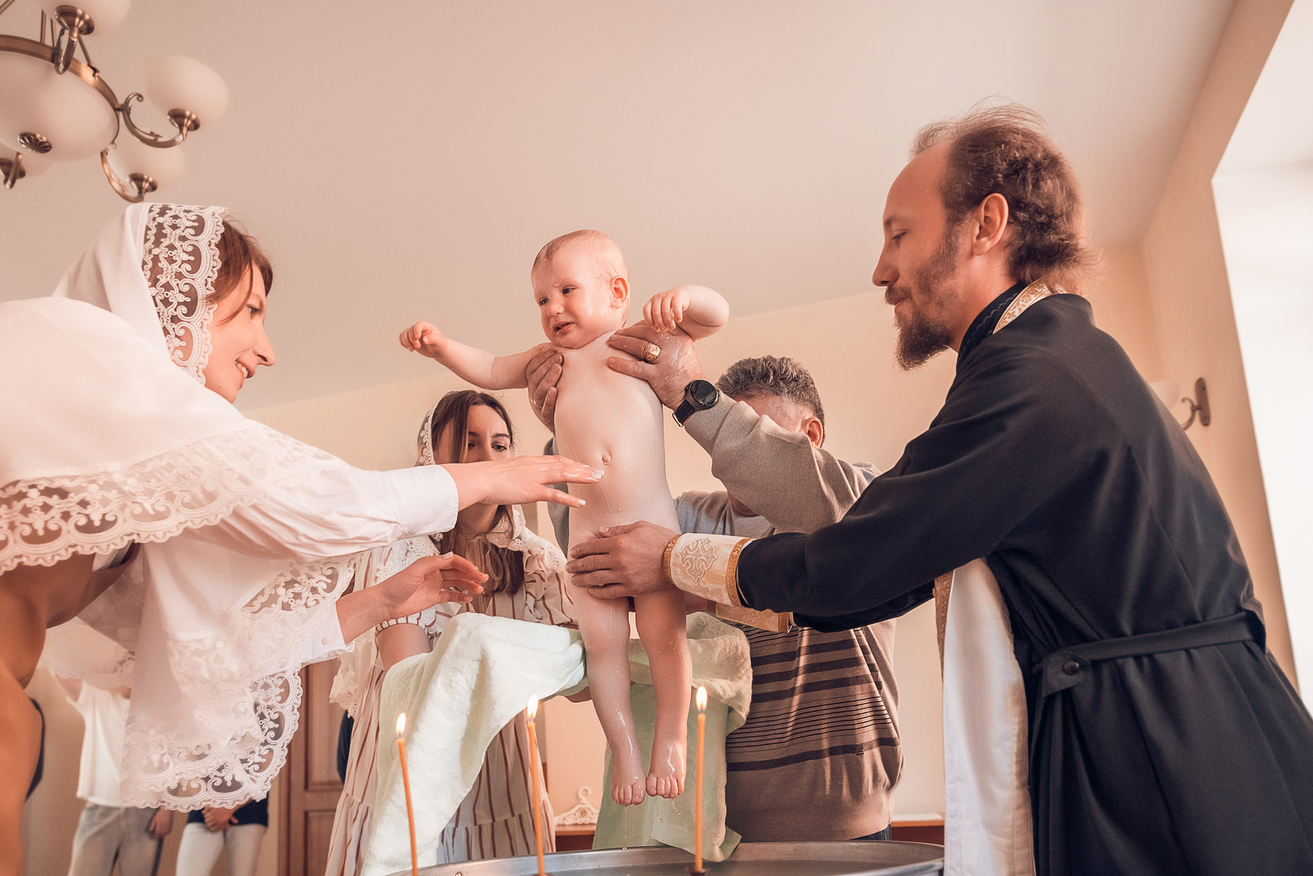 Таинство Крещение Фёдора в Казанском храме. Главная