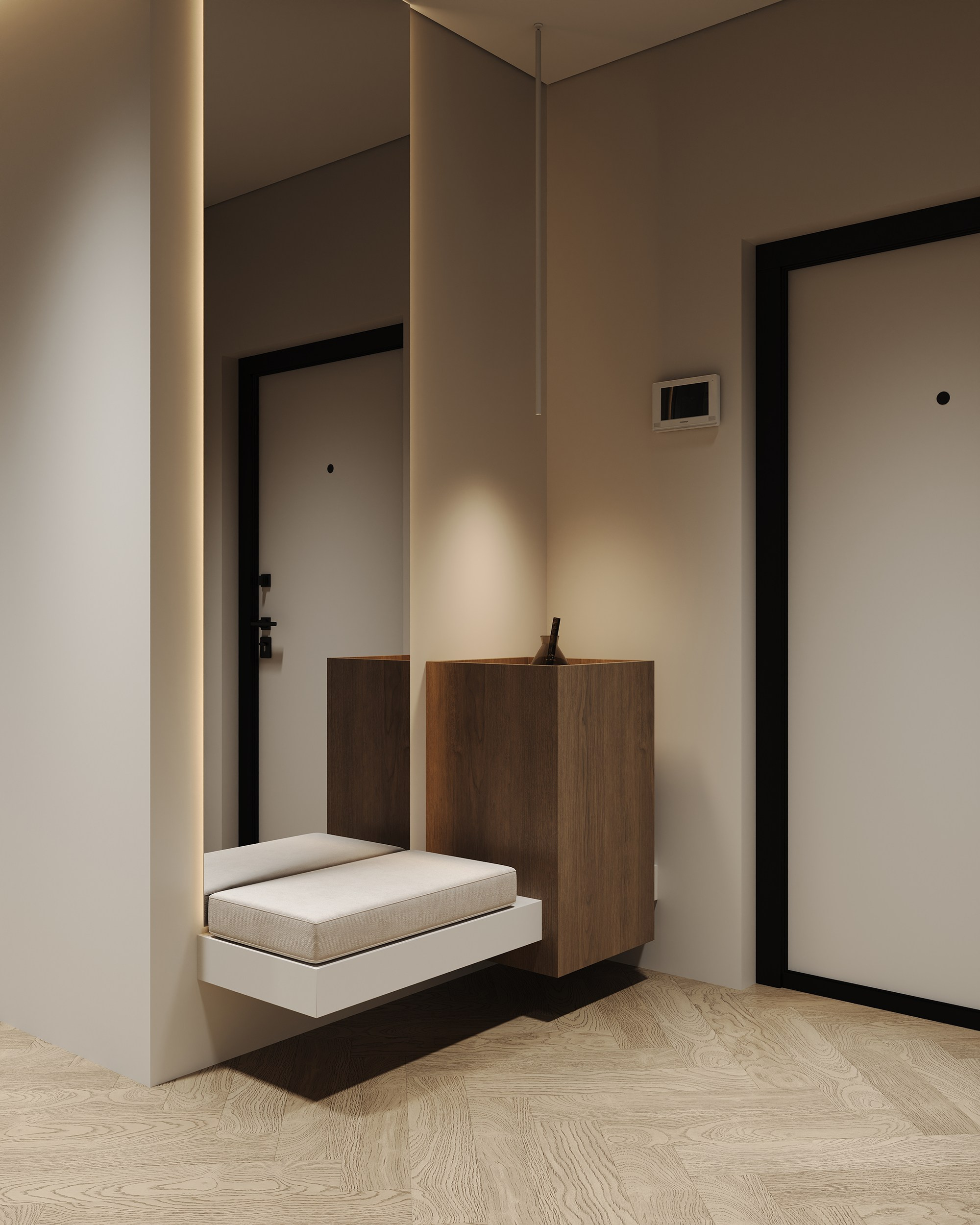 Кухня-гостиная ЖК «Парк столиц». 3D визуализация интерьера Надежда Соколова